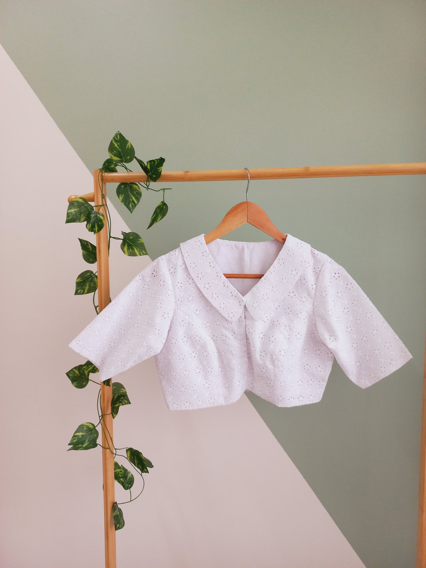 White Hakoba Blouse-Alankrutha