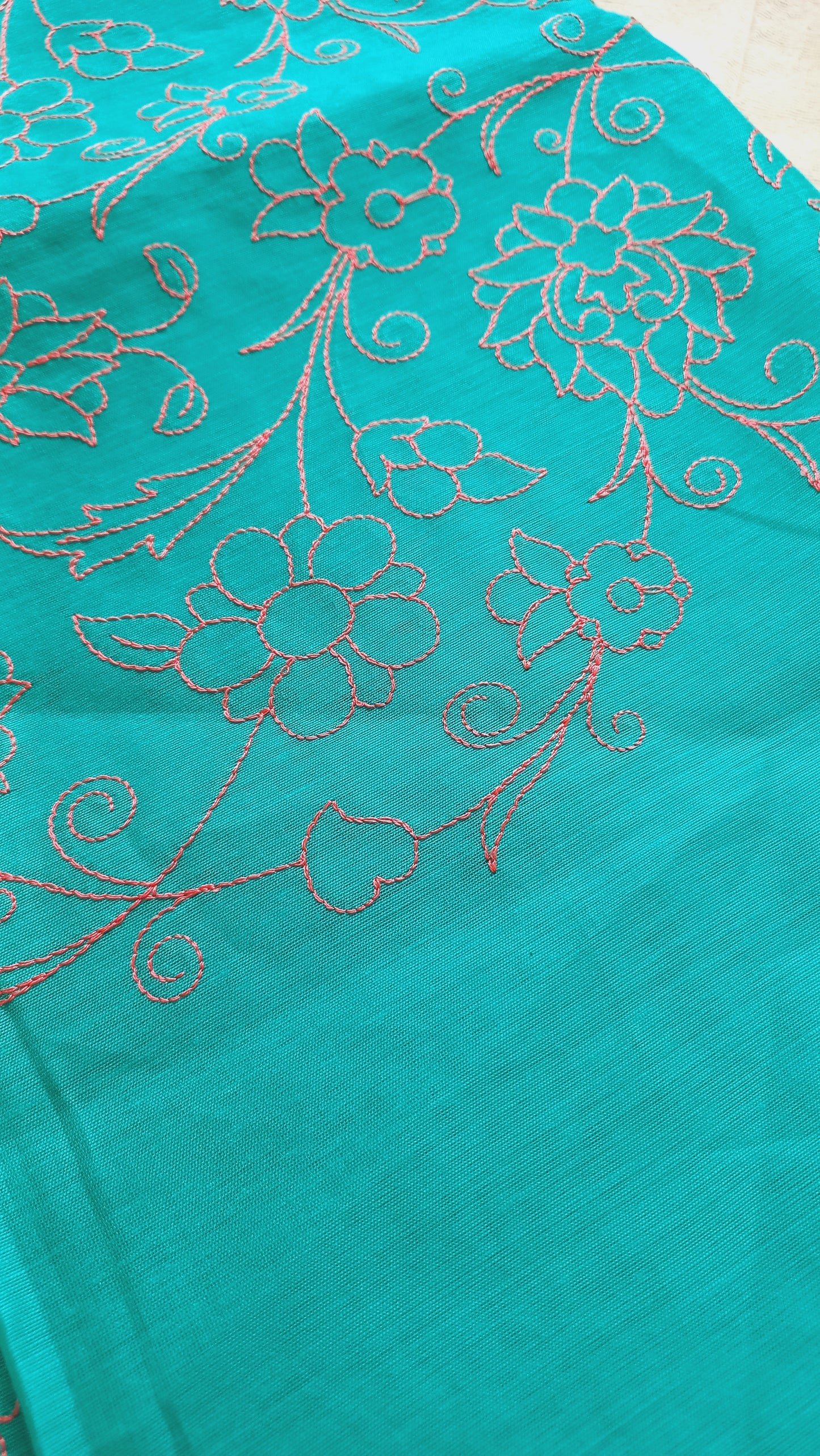 Semi Silk embroidered Dupatta- Clearance Sale