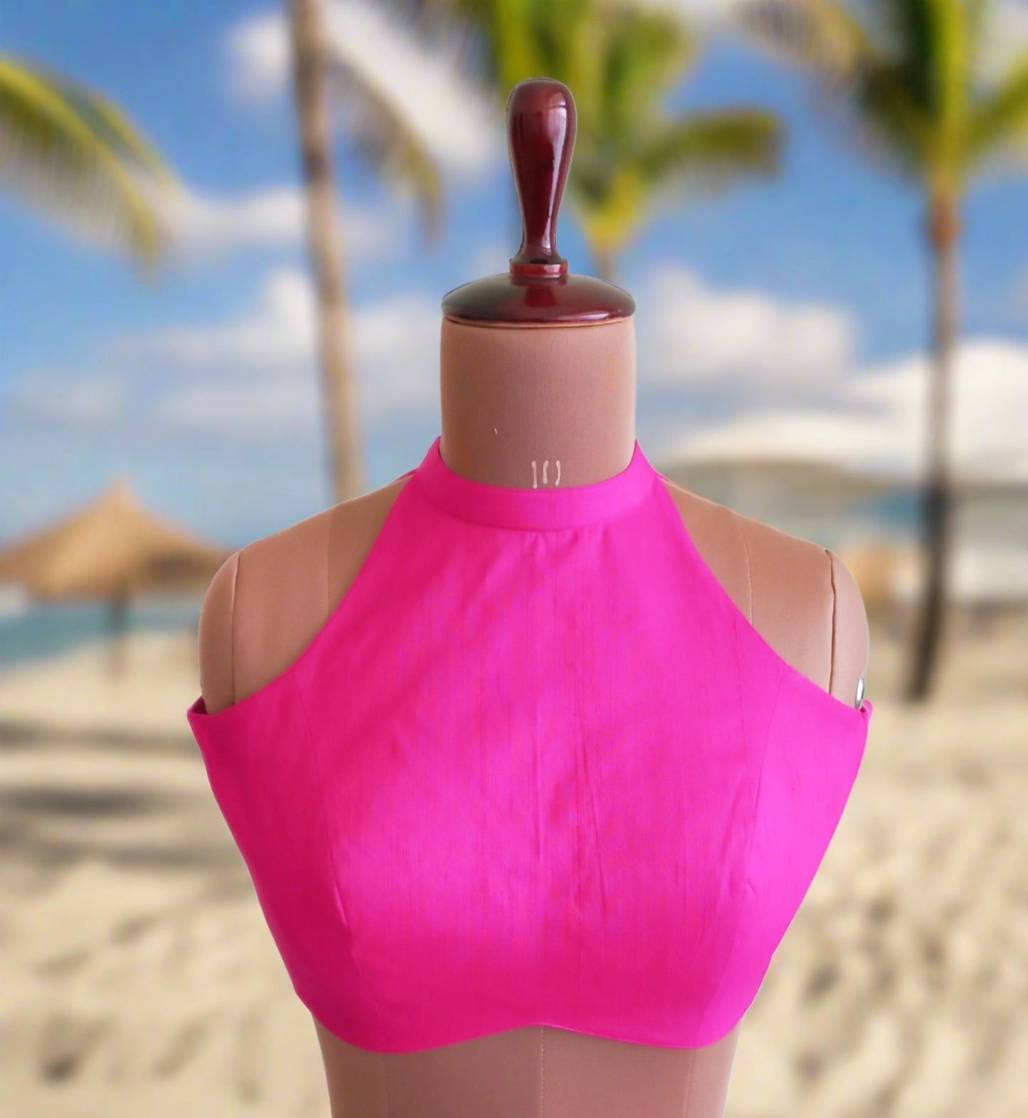 Halter Neck Blouse-Alankrutha
