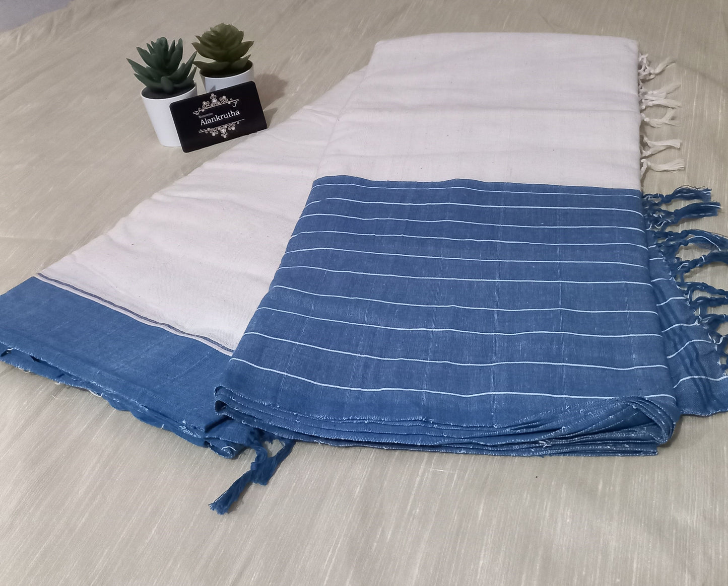 Mul Cotton Handloom border saree