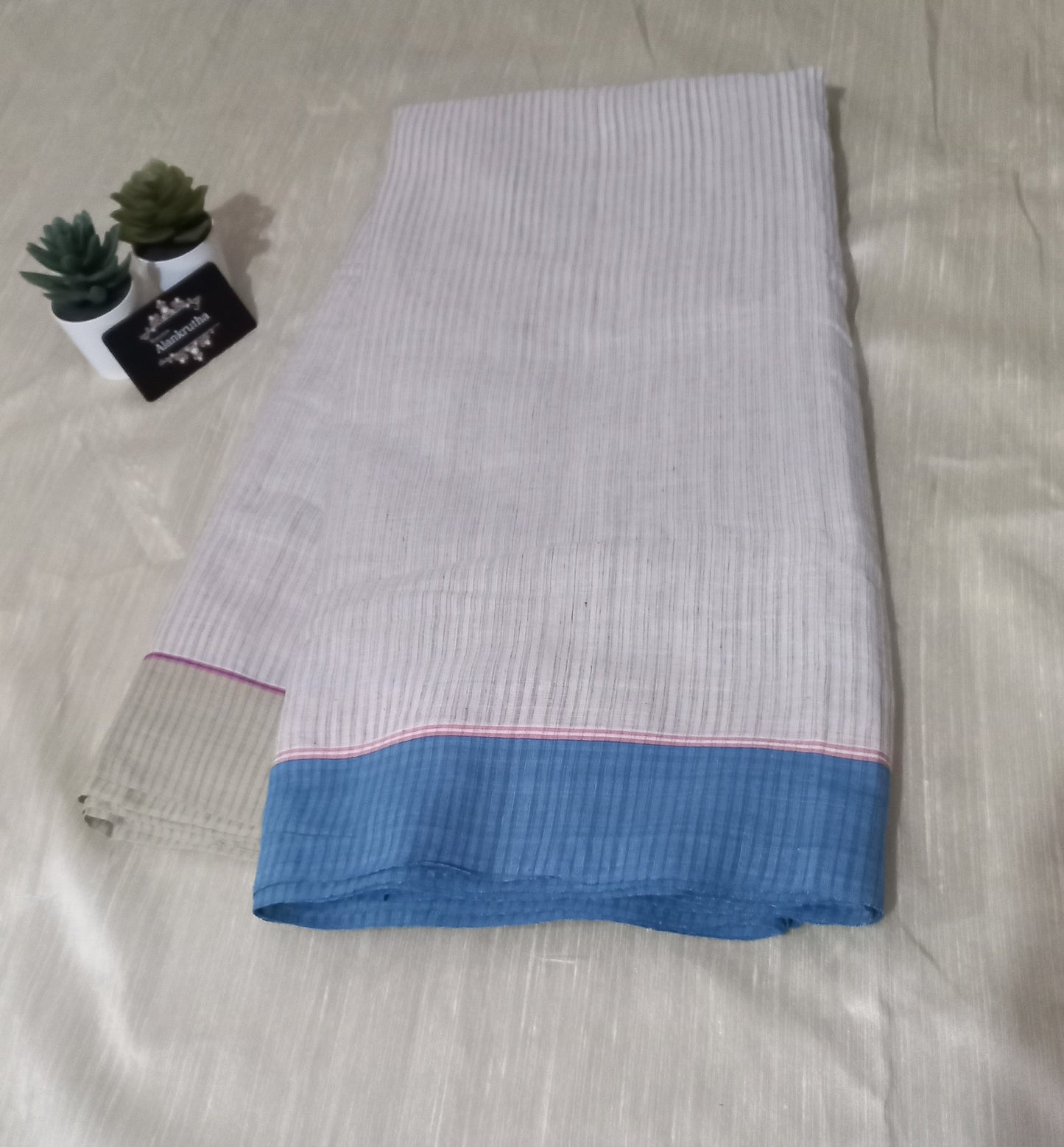 Mul Cotton Handmade saree