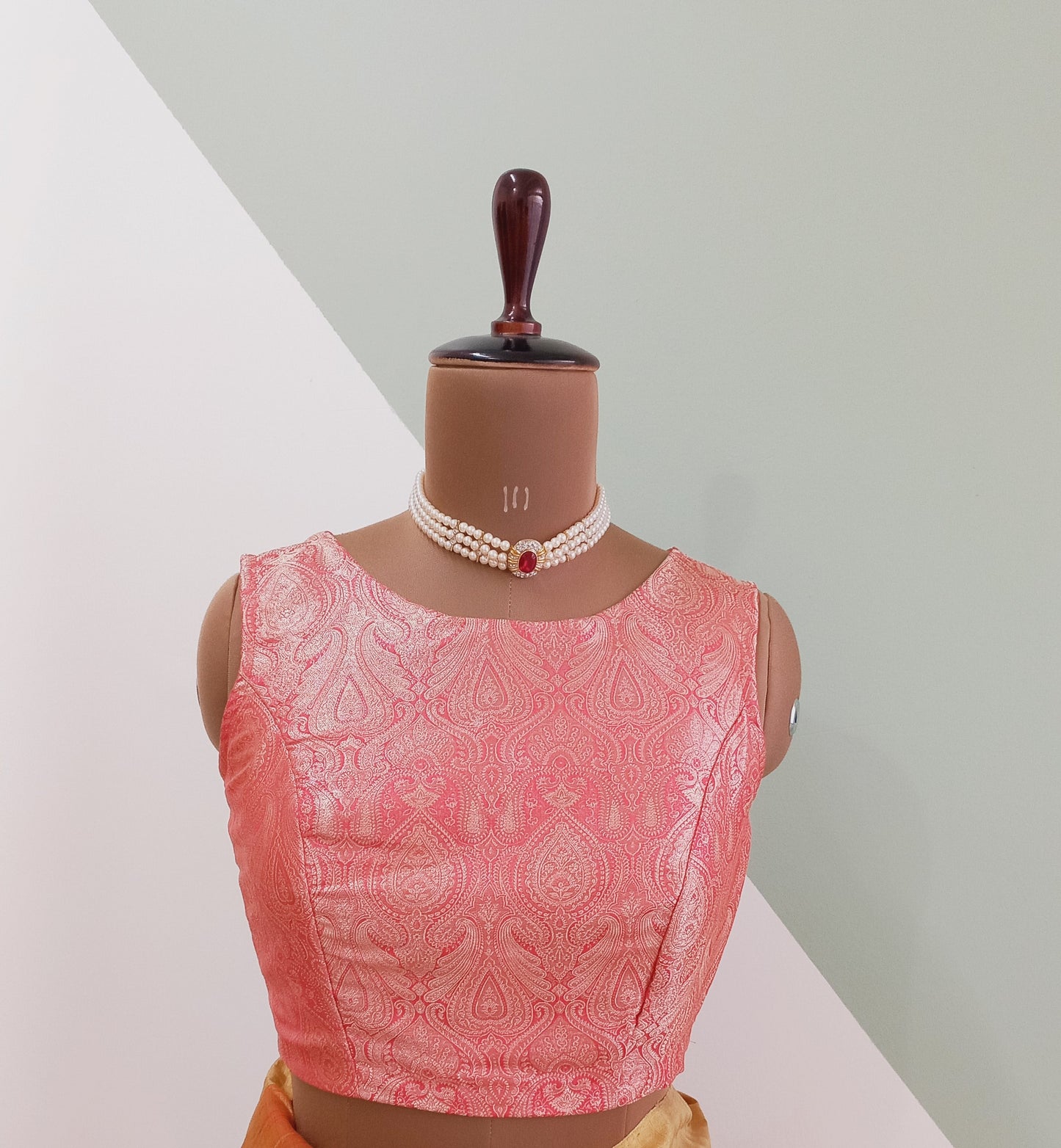 Brocade Blouse/crop top- Alankrutha