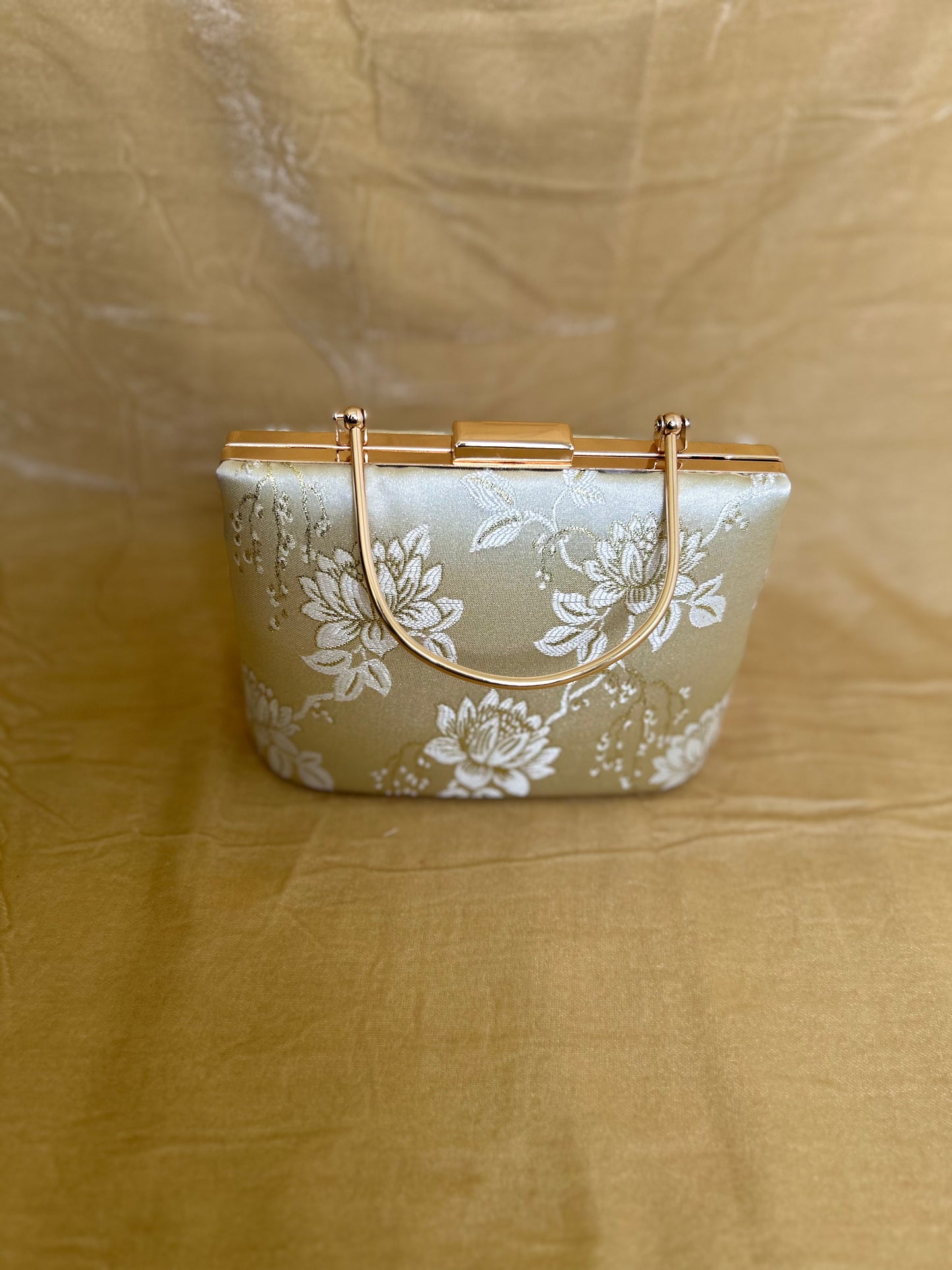 Gold Brocade Clutch