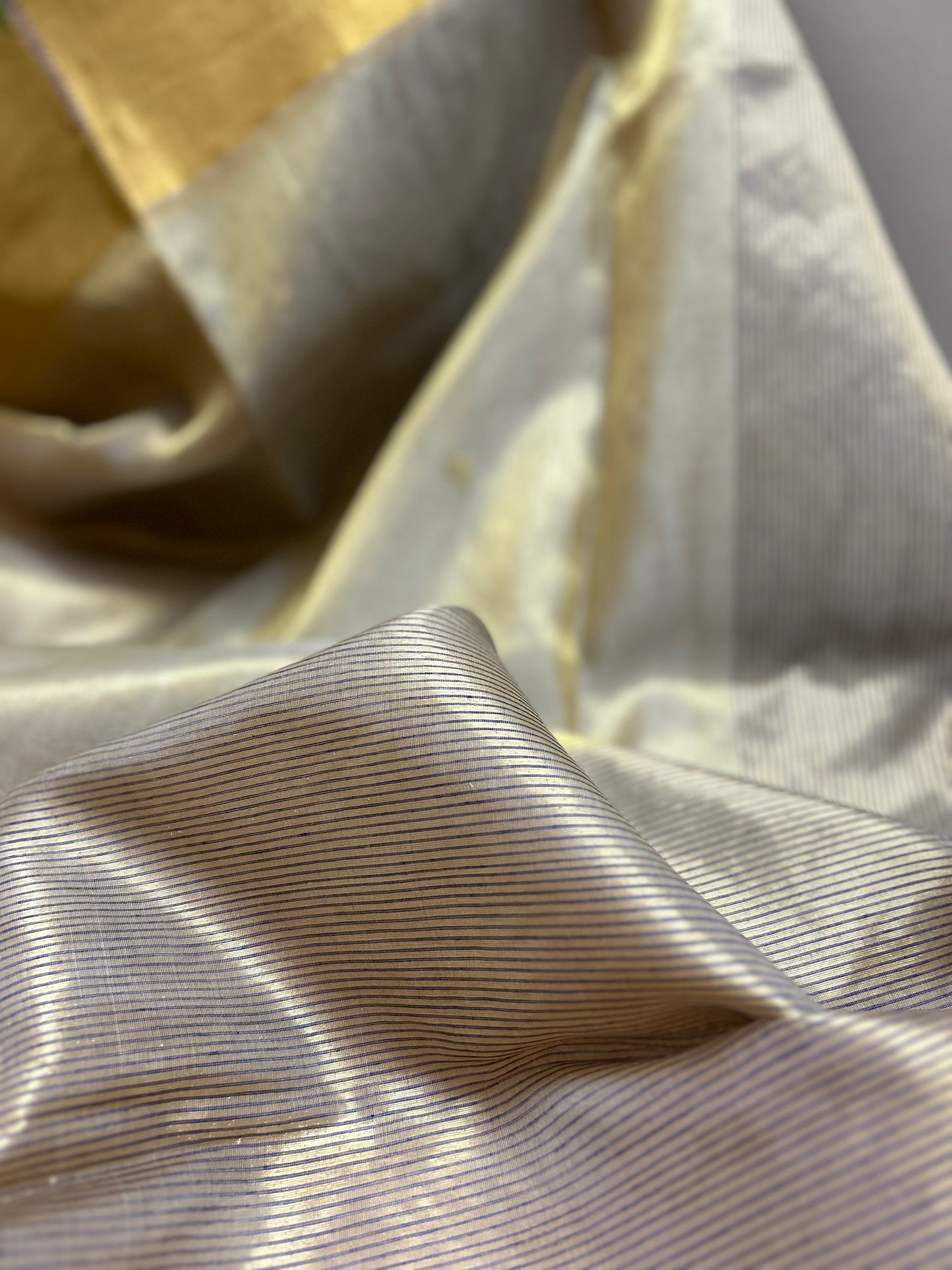 Gold Tissue Chanderi Silk Saree