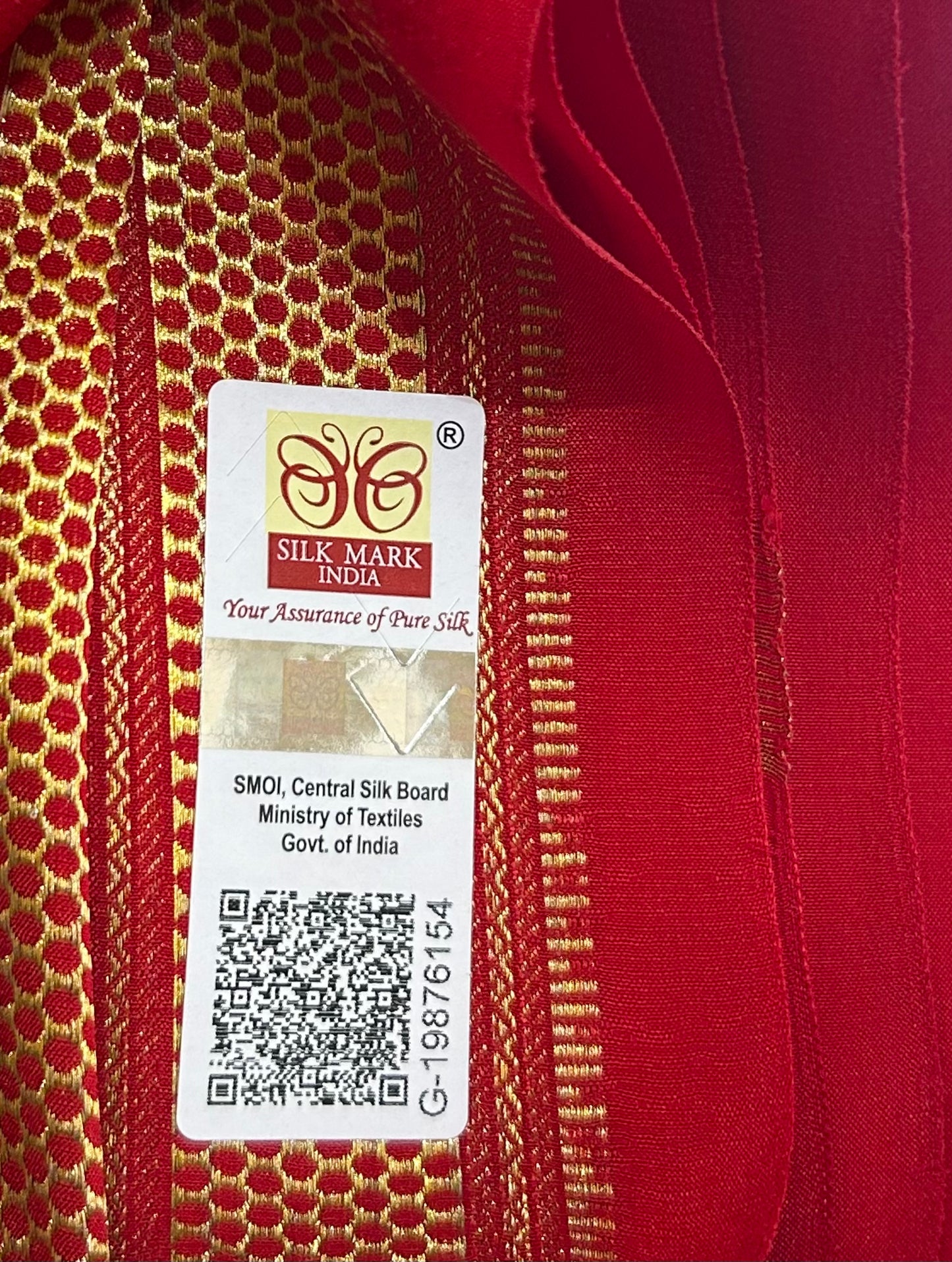 Red Pure Mysuru Silk Saree