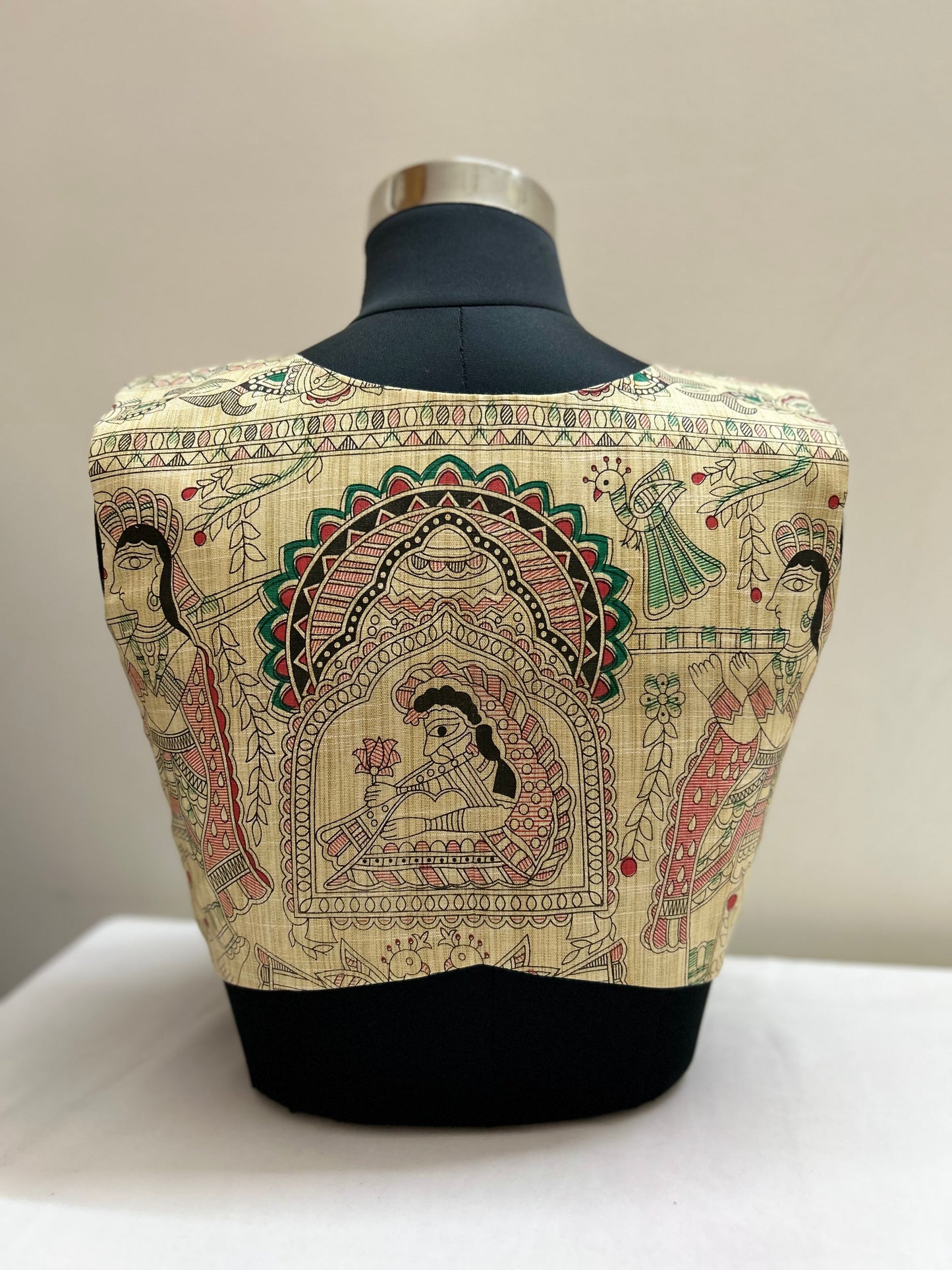 Madhubani sleeveless Blouse