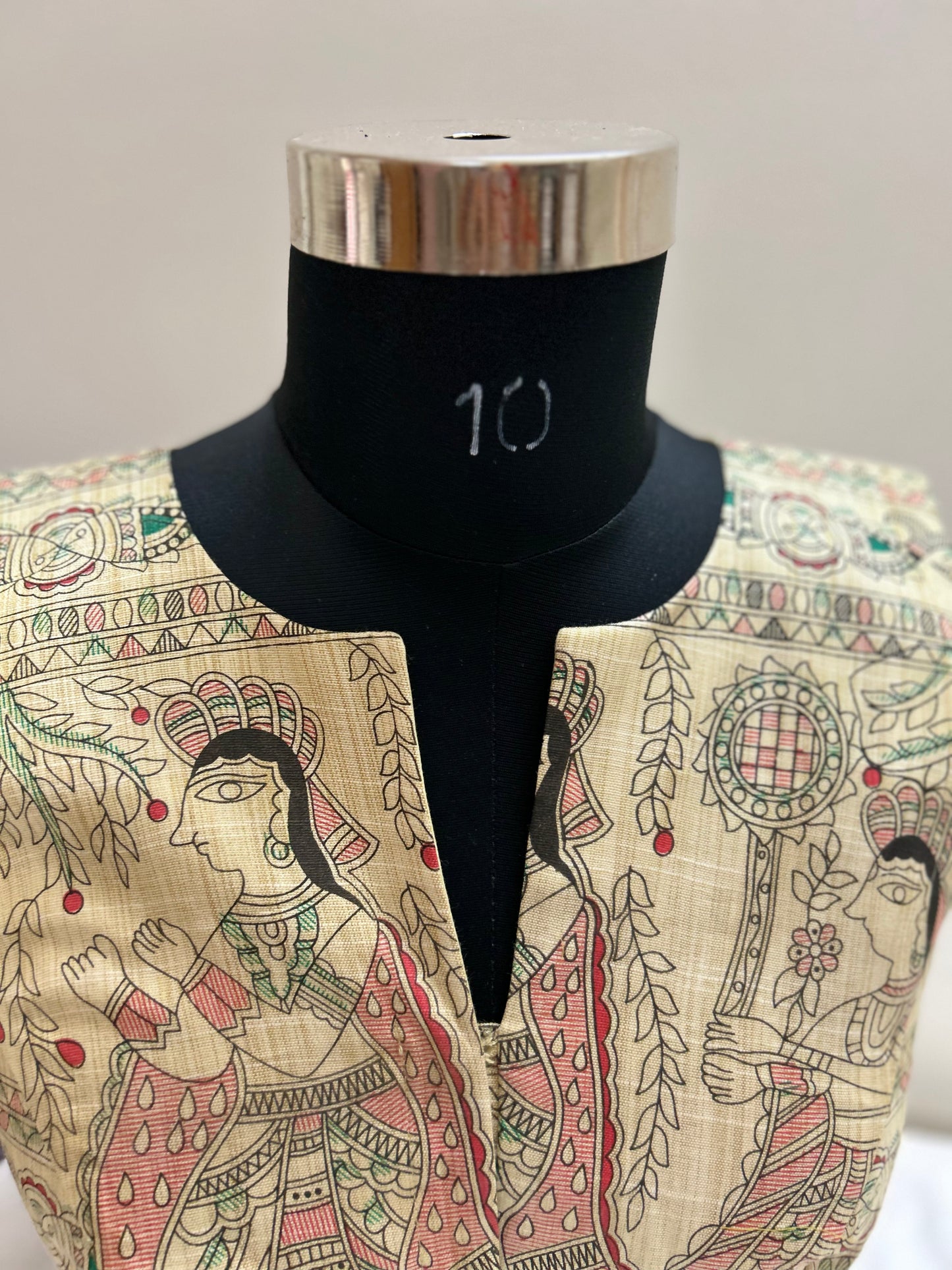 Madhubani sleeveless Blouse