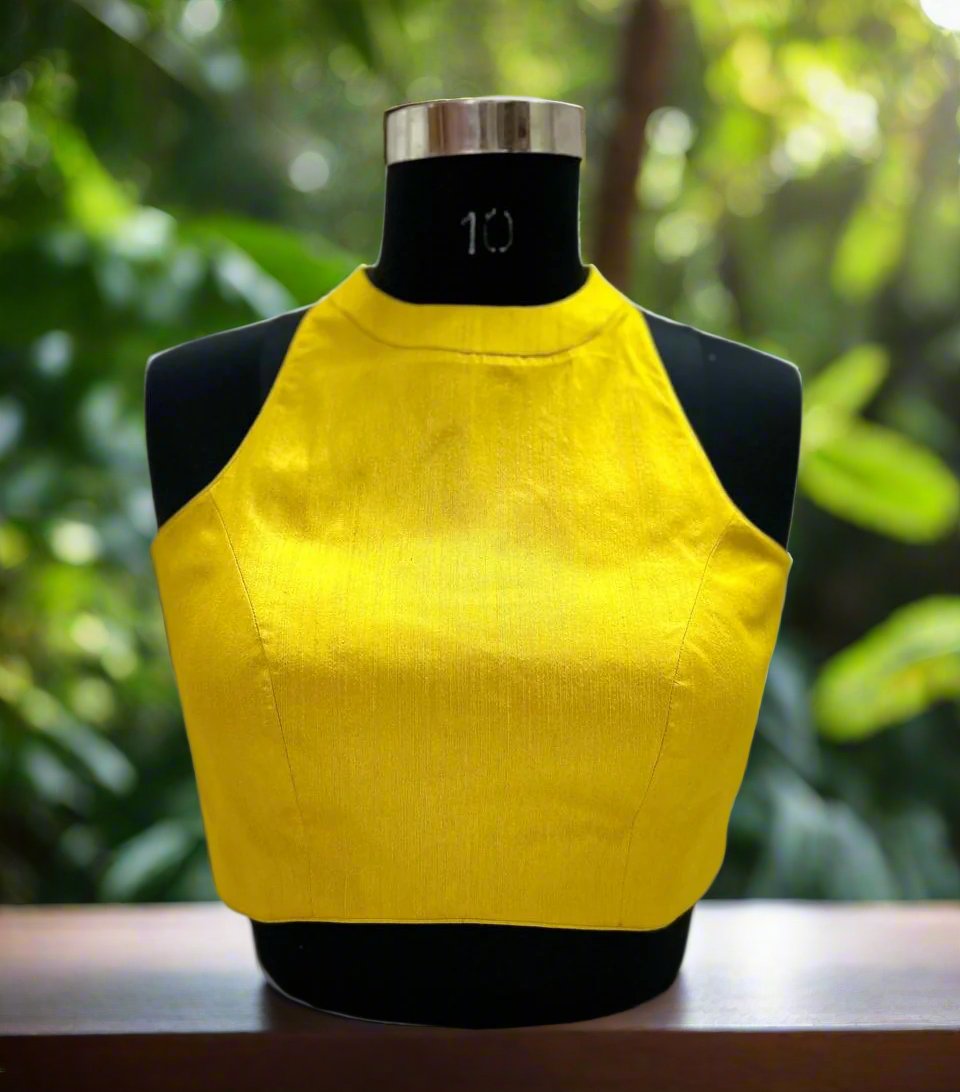 Yellow Halter neck Blouse