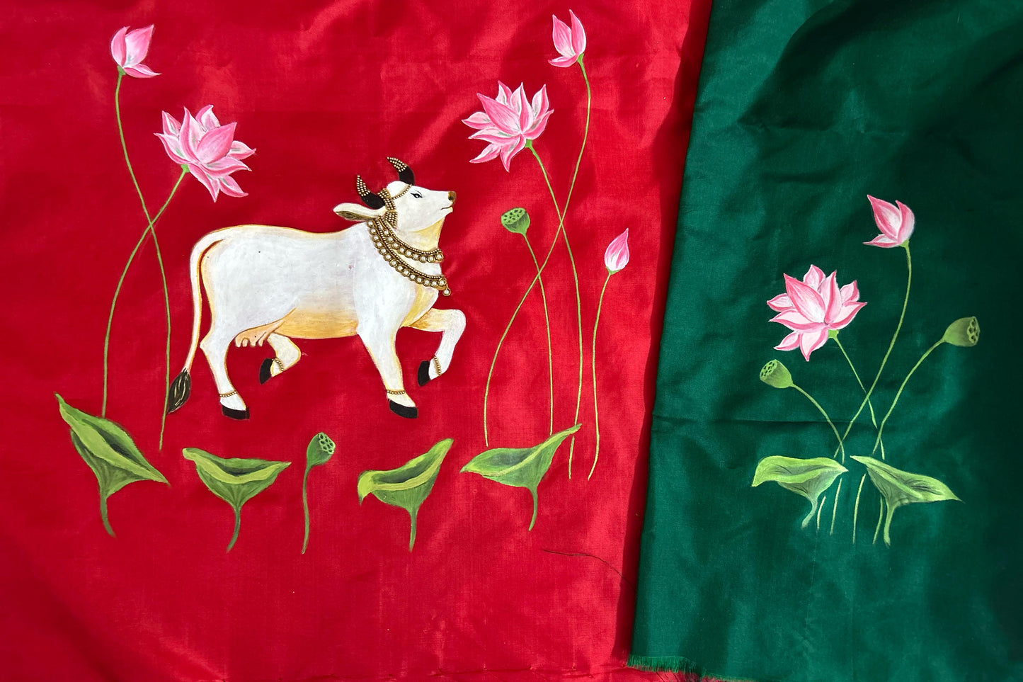 Silk Pichwai Hand Painted Blouse