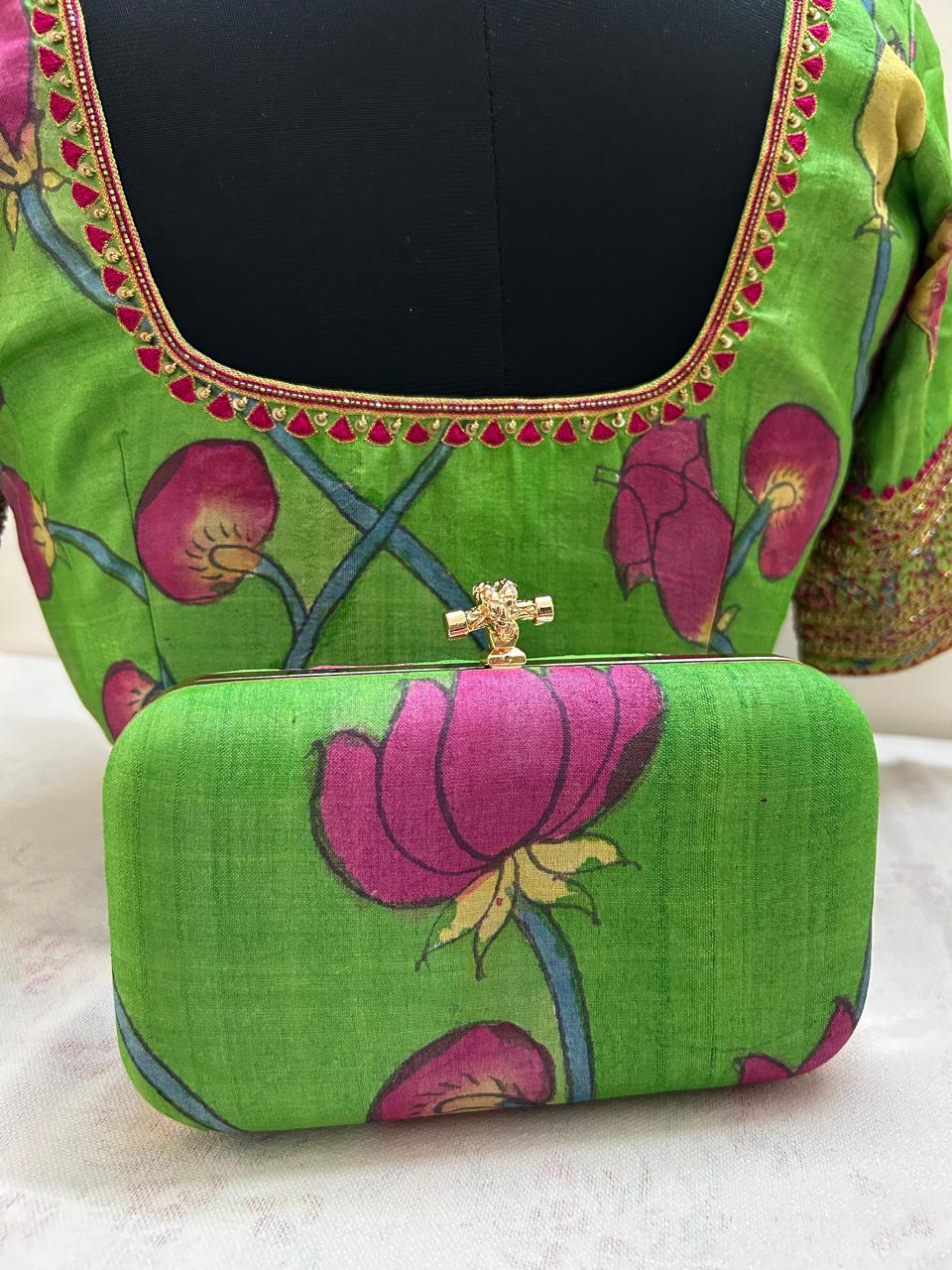 Matching Clutch & Blouse-Alankrutha