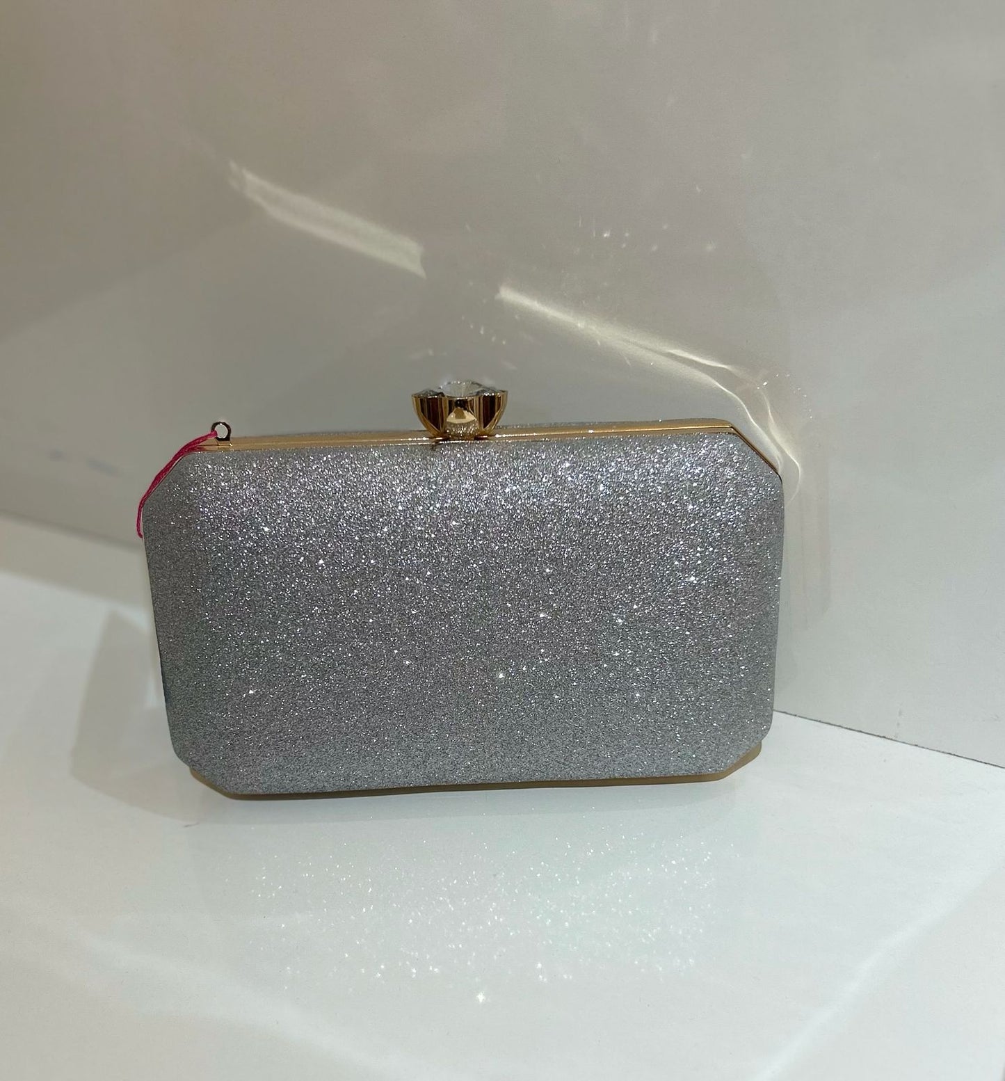 Sliver Shimmer Clutch