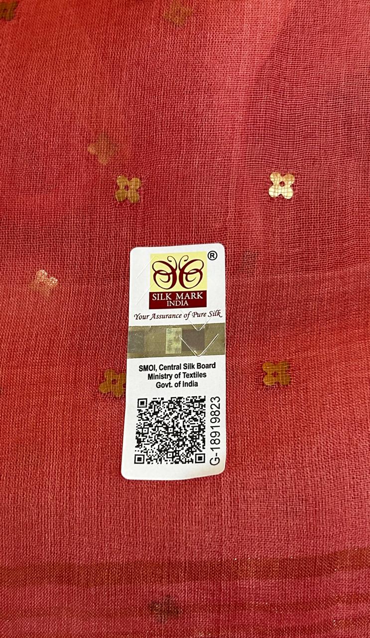 Sequins Jamdani Silk Saree