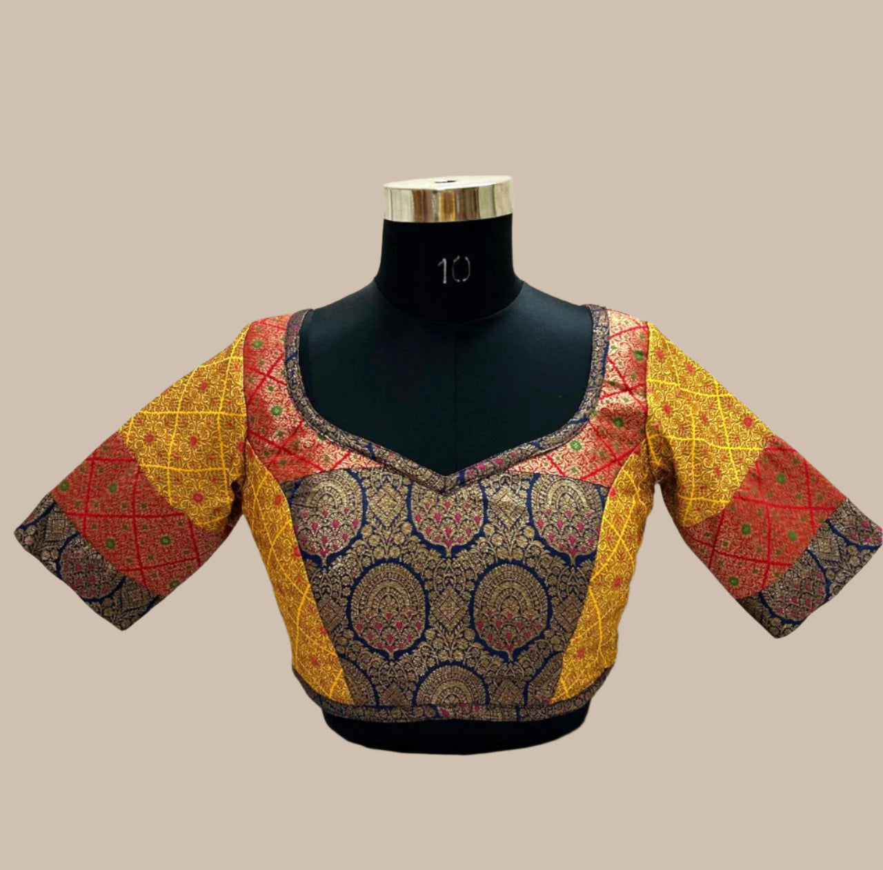 Patchwork Brocade blouse