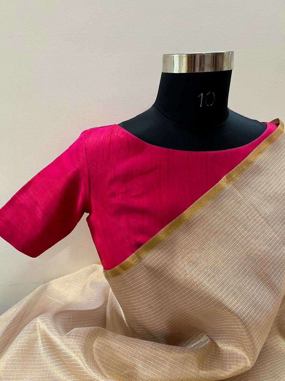 Gold Kota Silk Saree