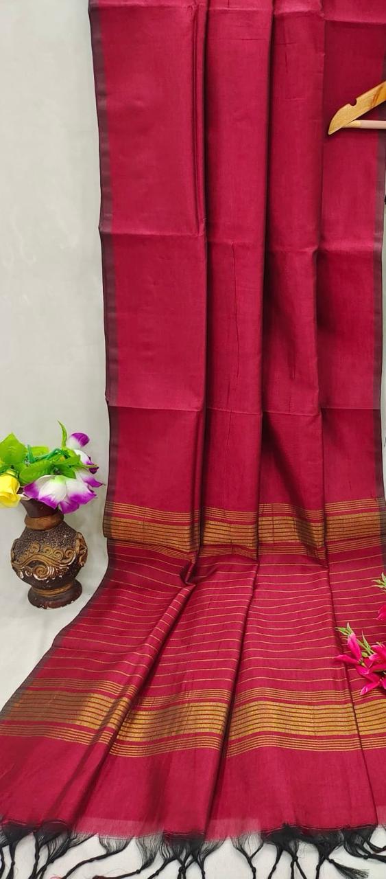 Red Mangalagiri silk Saree