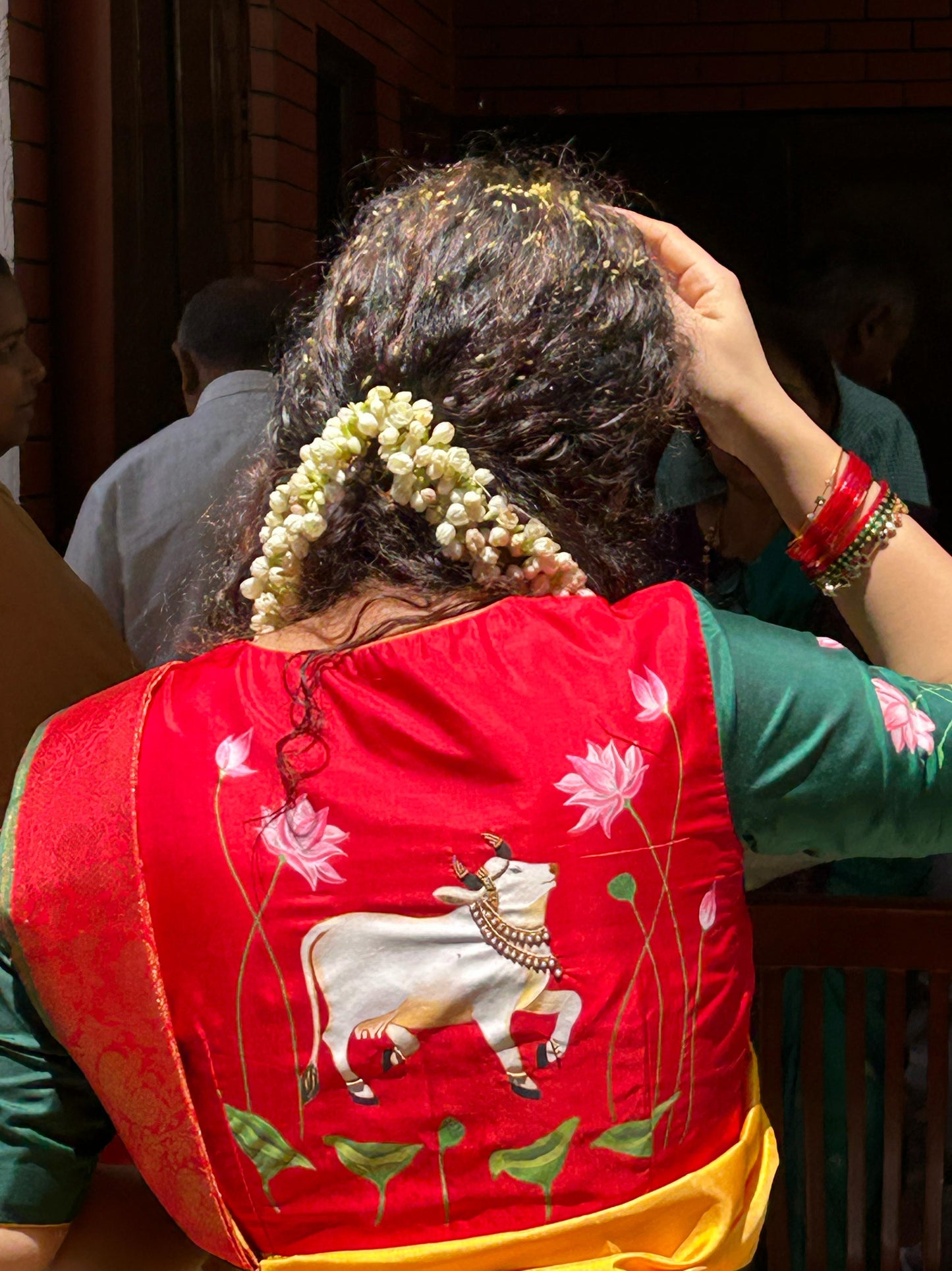Silk Pichwai Hand Painted Blouse