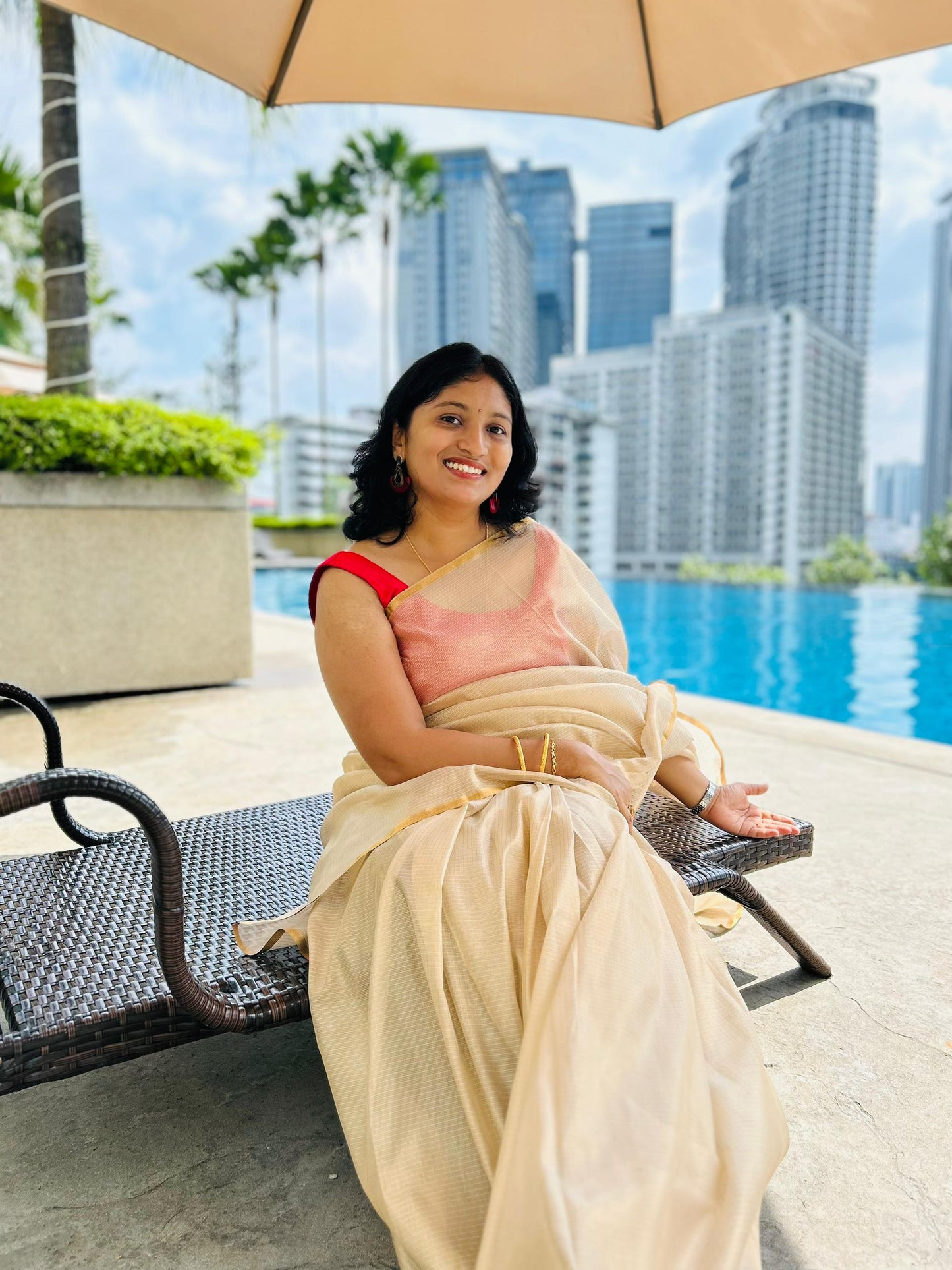 Gold Kota Silk Saree