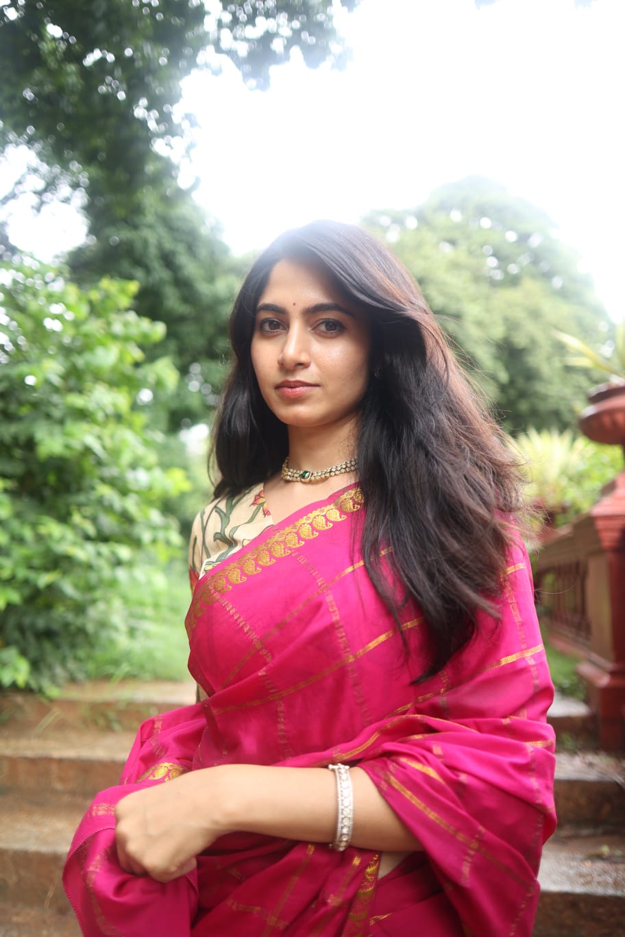Pen Pichwai Bangalore Cotton Silk Blouse