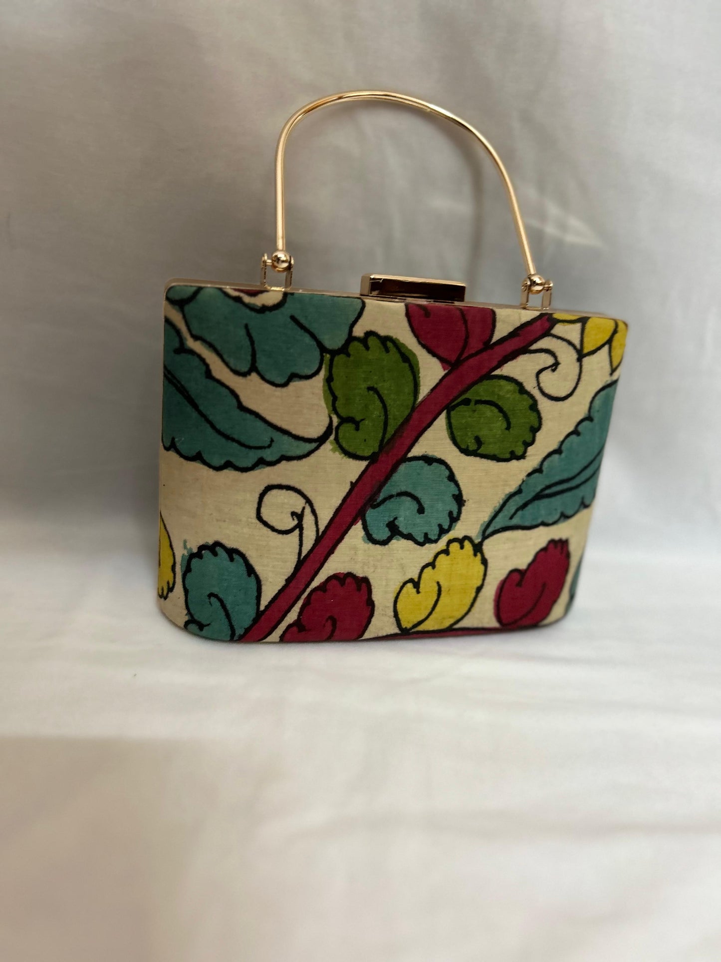 Pen Kalamkari Clutch (different shape)