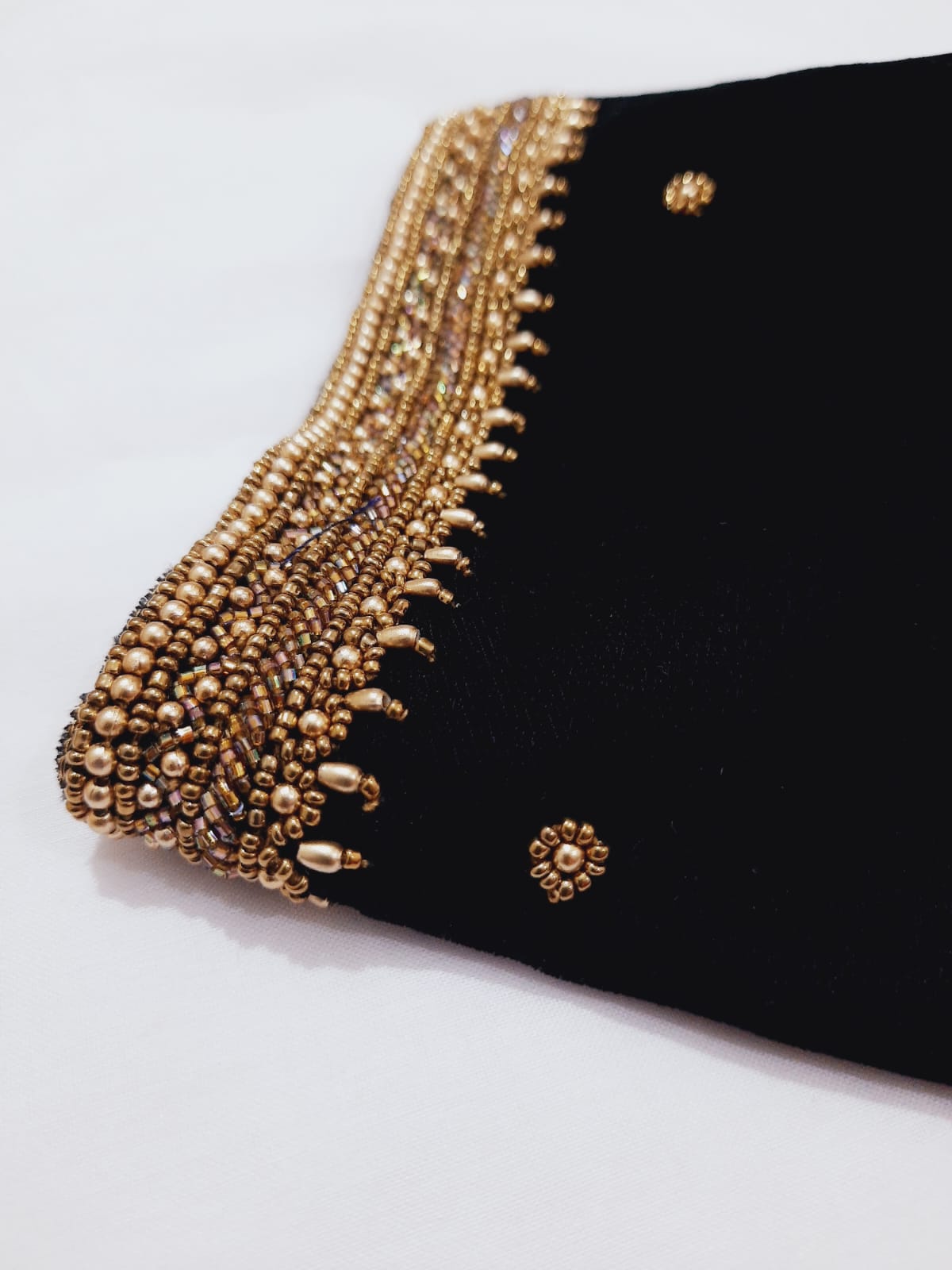 velvet embroidery blouse designs