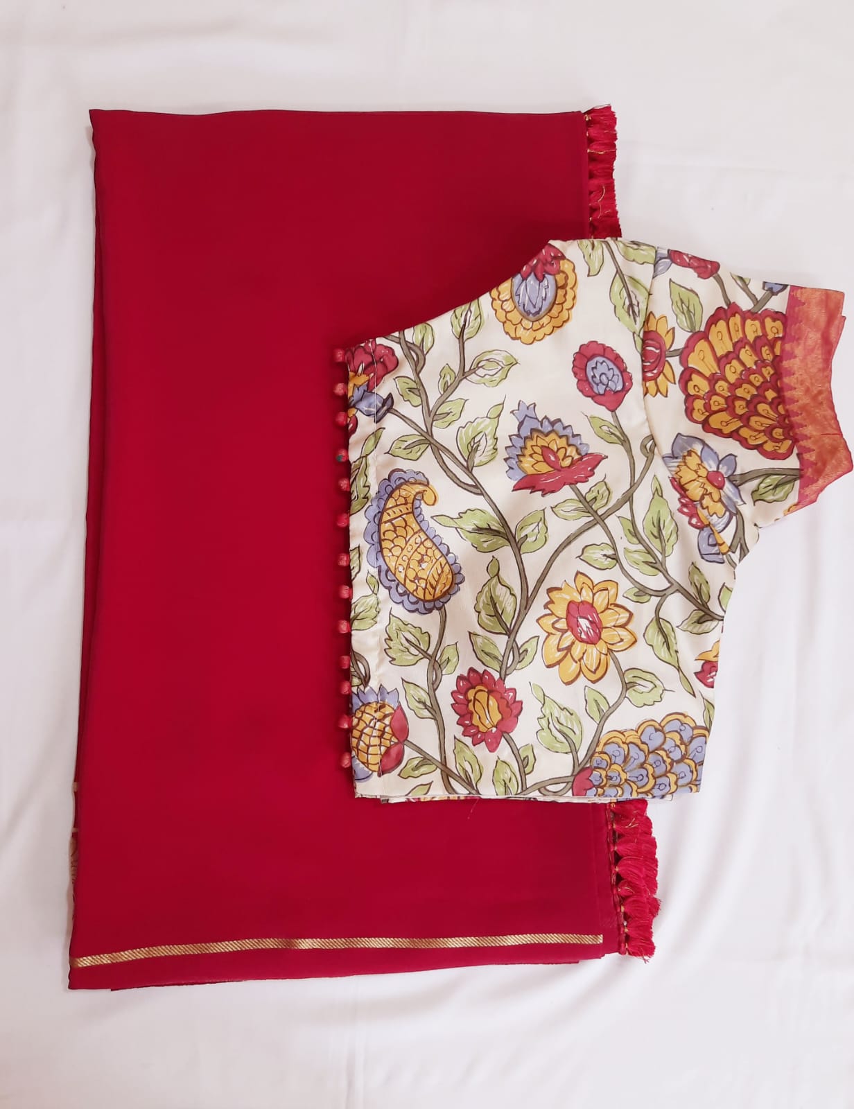PenKalamkari Blouse-Alankrutha
