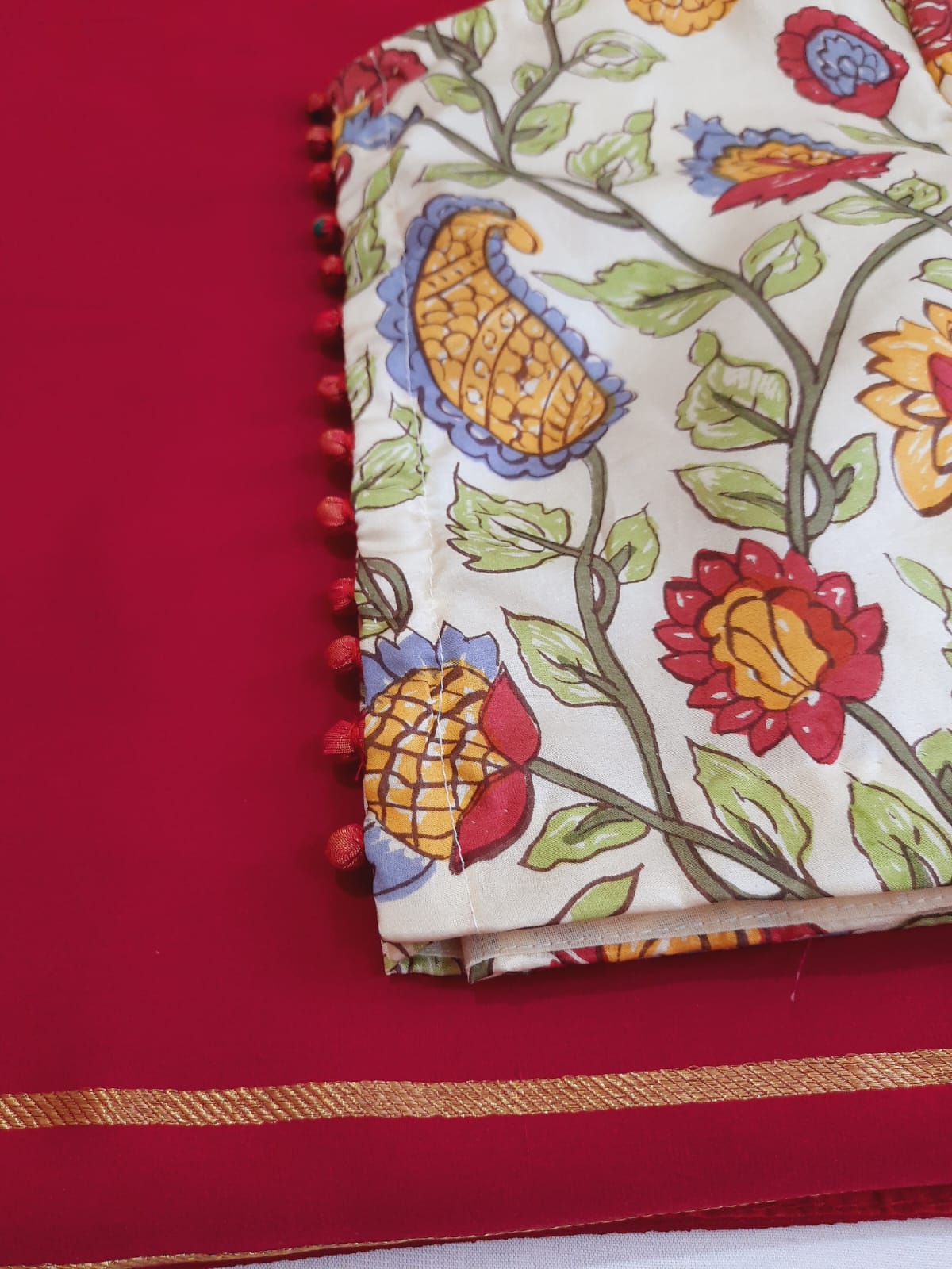 Saree Blouse Pairing- Alankrutha