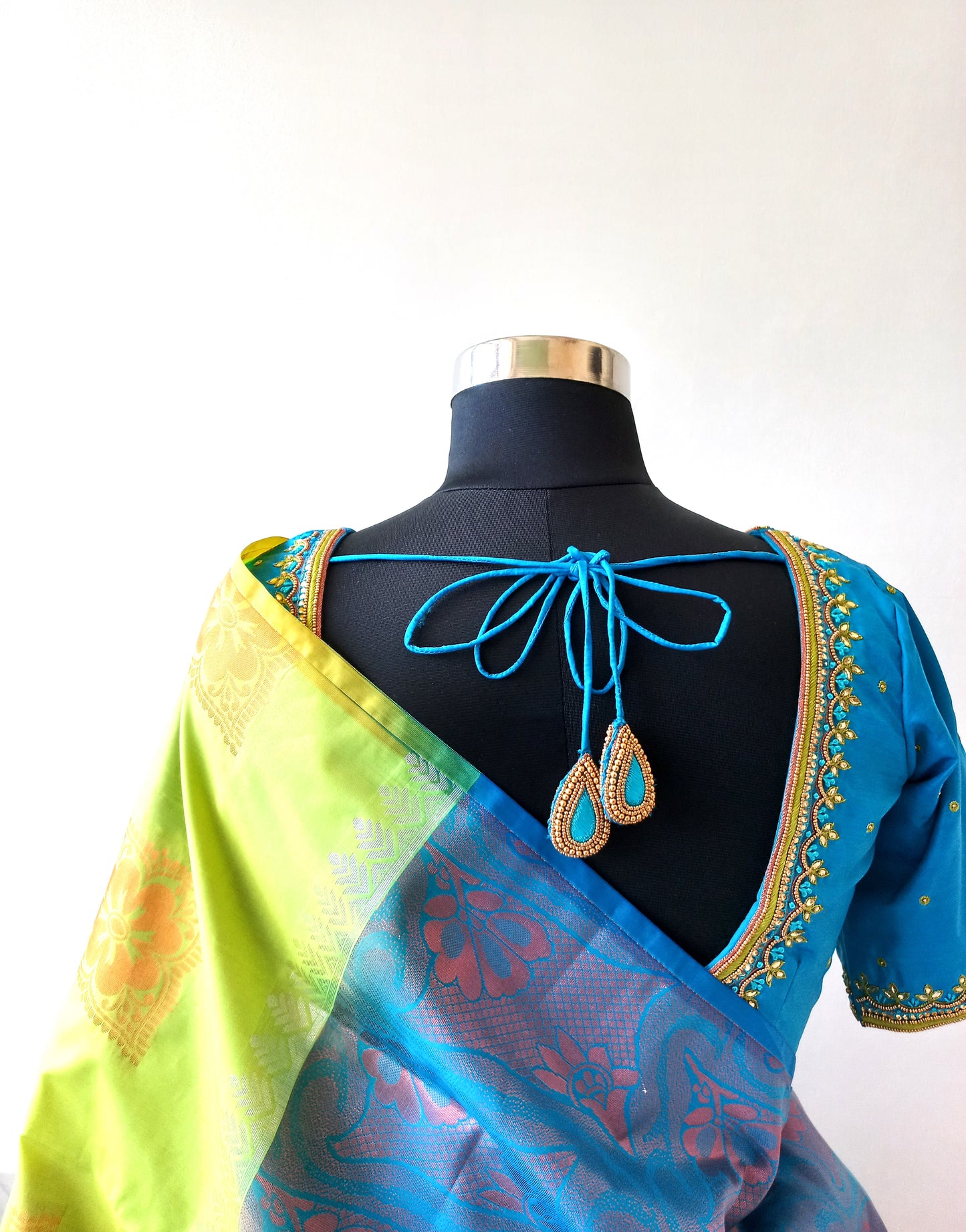 Customized Hand Embroidered Blouse- Sold-Can be Made on Pre Order
