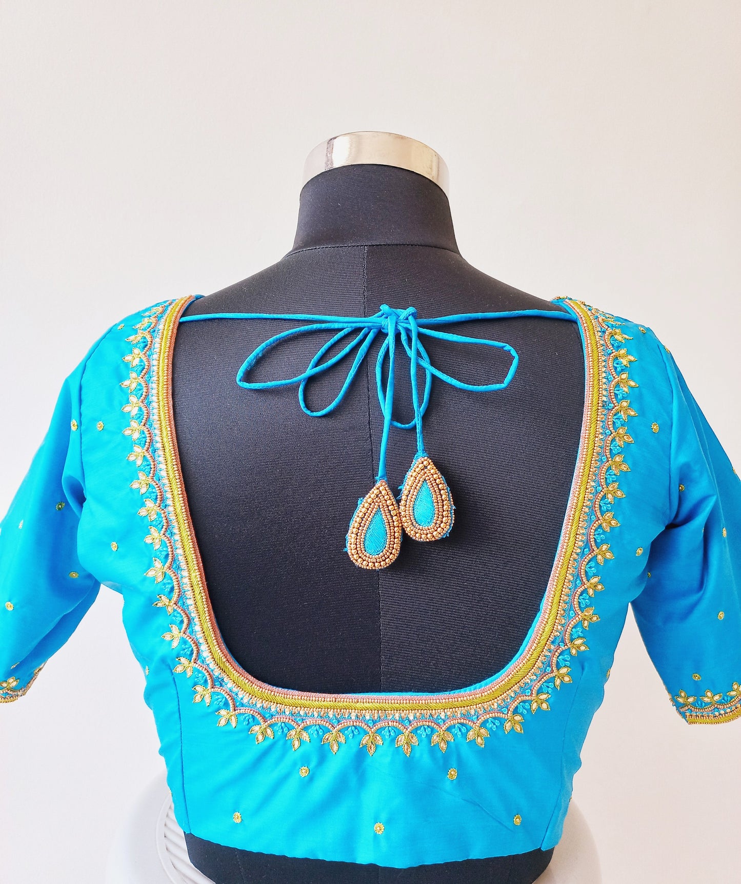Customized Hand Embroidered Blouse- Sold-Can be Made on Pre Order