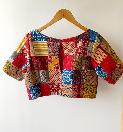 cotton patchwork blouse  | Alankrutha