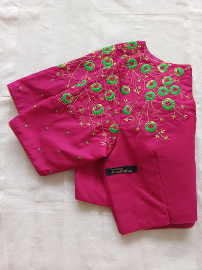 Embroidered Silk Blouse- Sold- Can be Made on Pre Order