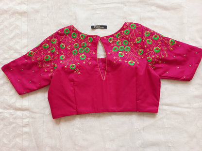 Embroidered Silk Blouse- Sold- Can be Made on Pre Order