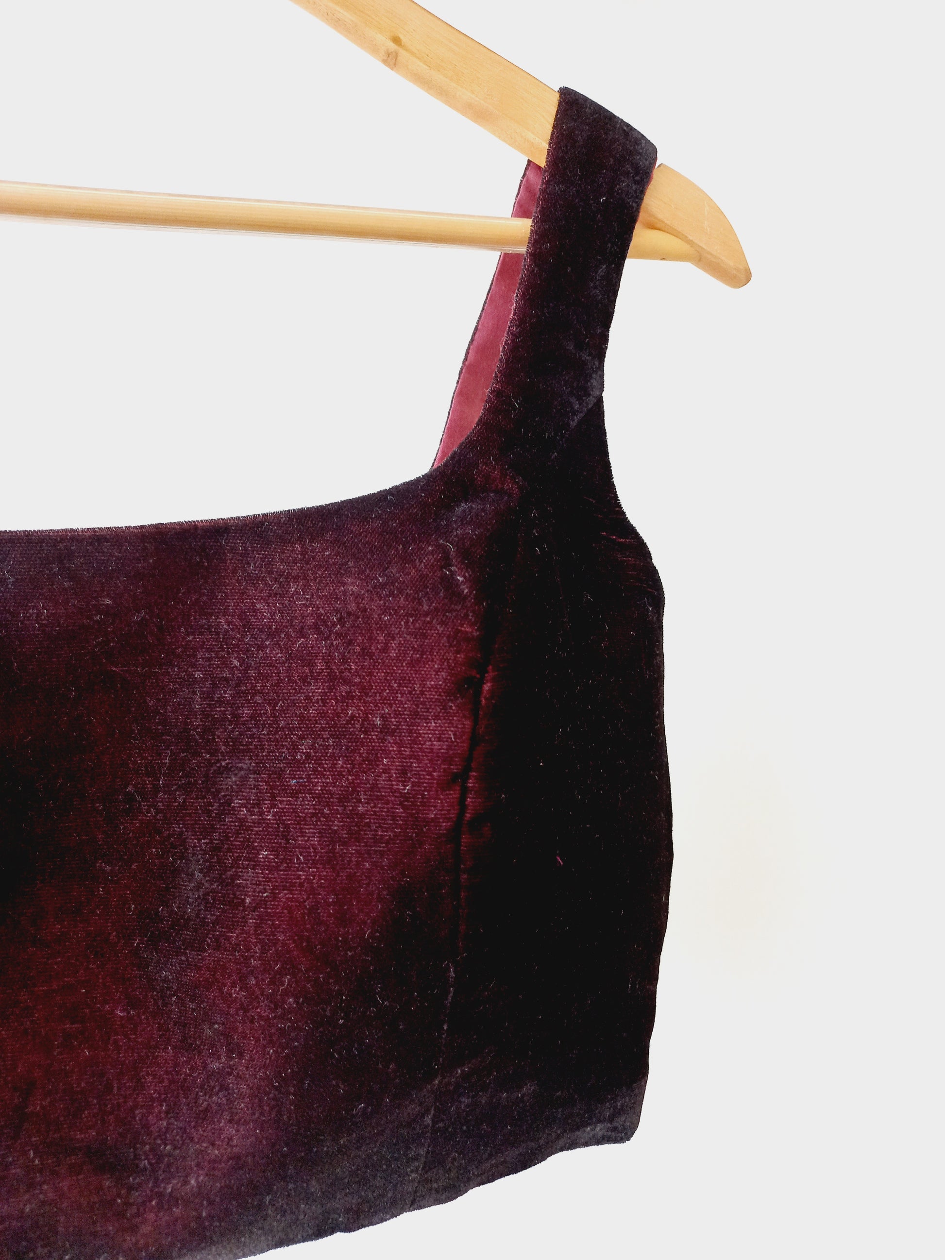 Maroon Readymade velvet blouse- Alankrutha