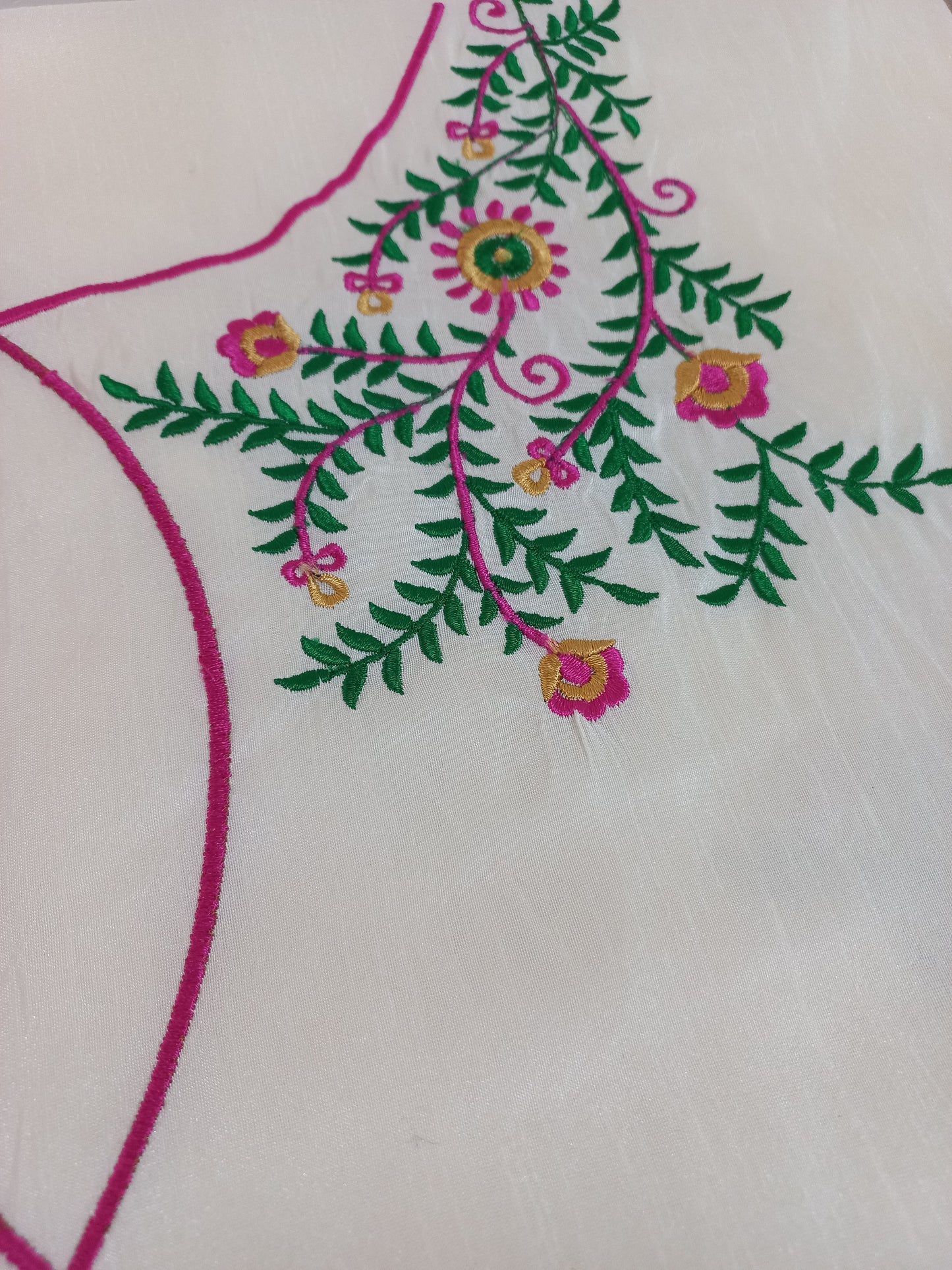 embroidered blouse fabric-Alankrutha