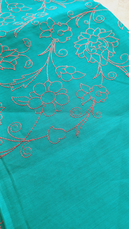 Semi Silk embroidered Dupatta- Clearance Sale