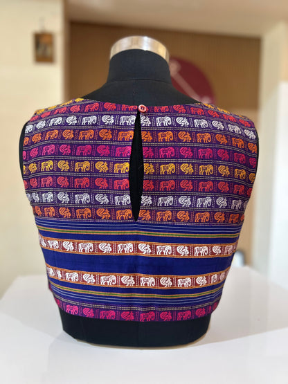 Elephant motifs Ilkal Blouse
