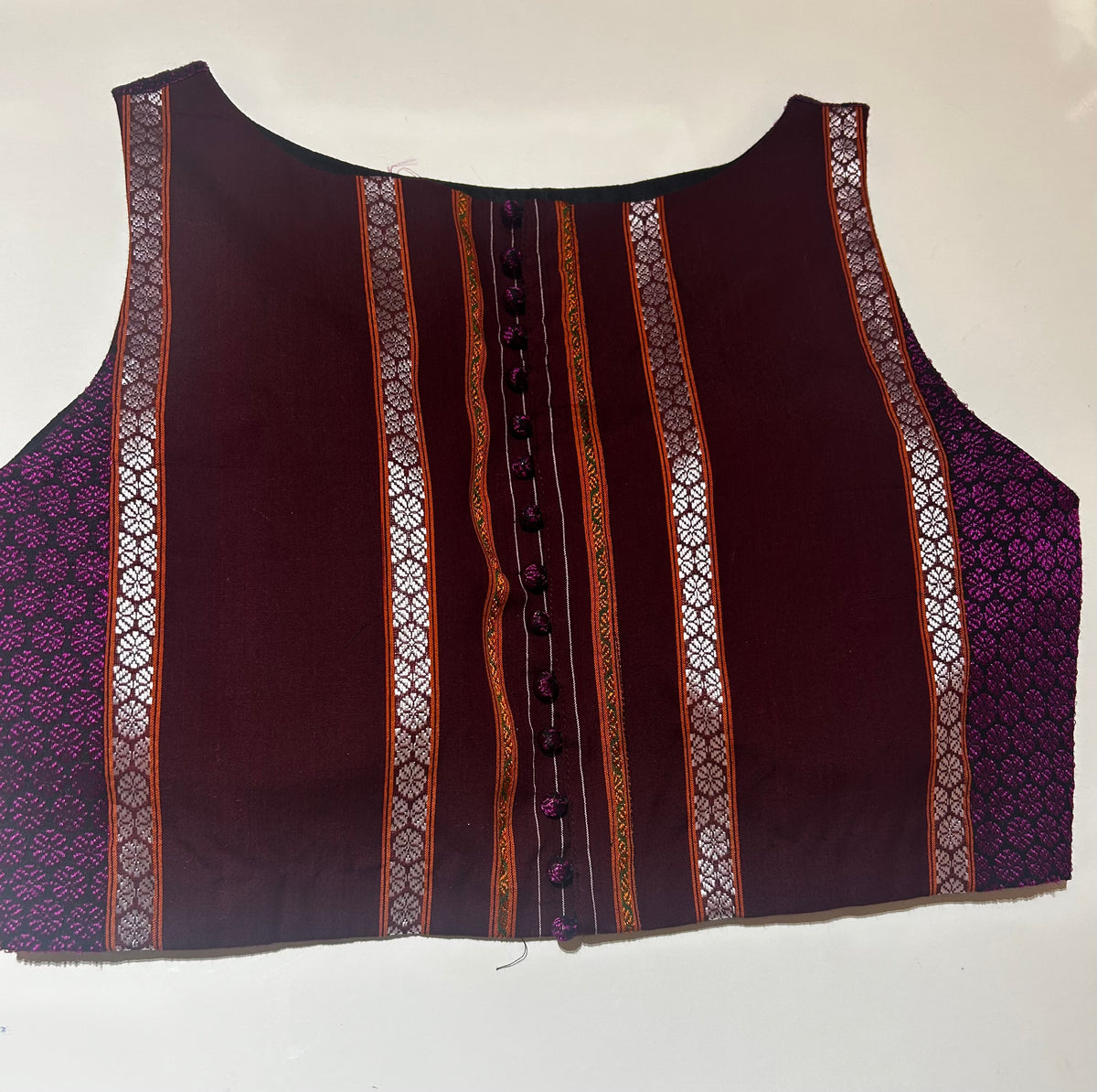 Magenta Pink Ilkal Blouse