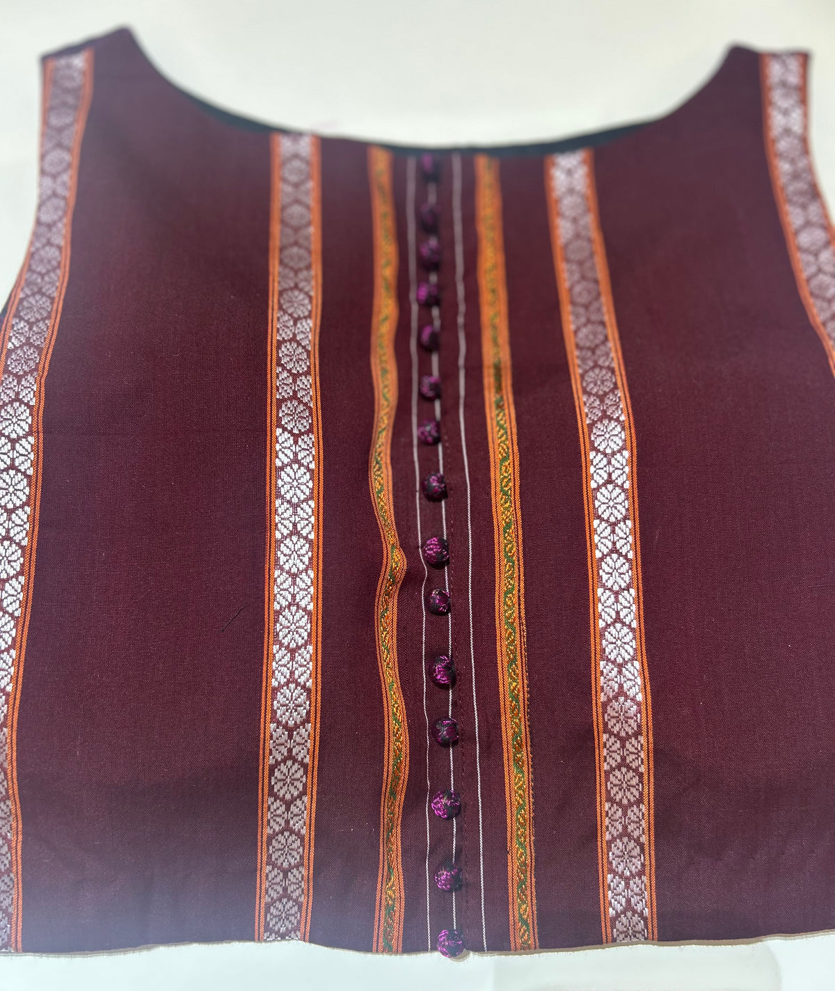 Magenta Pink Ilkal Blouse
