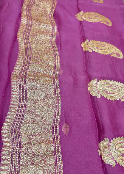 Pure Banaras Khaddi Georgette Saree