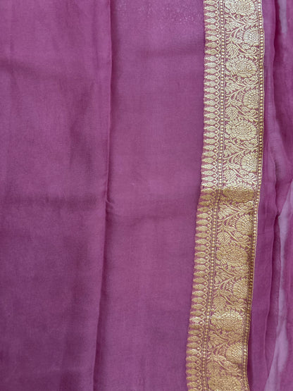 Pure Banaras Khaddi Georgette Saree