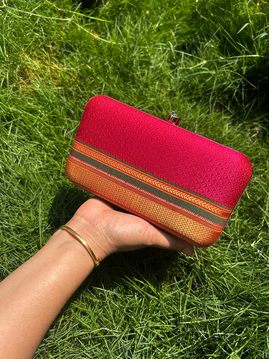 Pink Ilkal Clutch