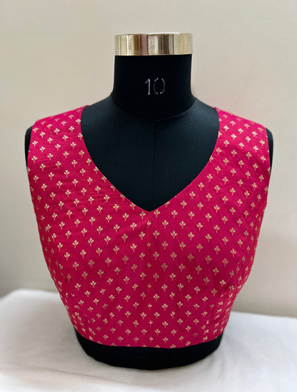 Sleeveless Silk Blouse/croptop