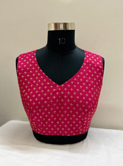 Sleeveless Silk Blouse/croptop