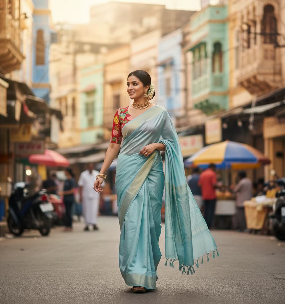 red penkalamkari blouse-Alankrutha