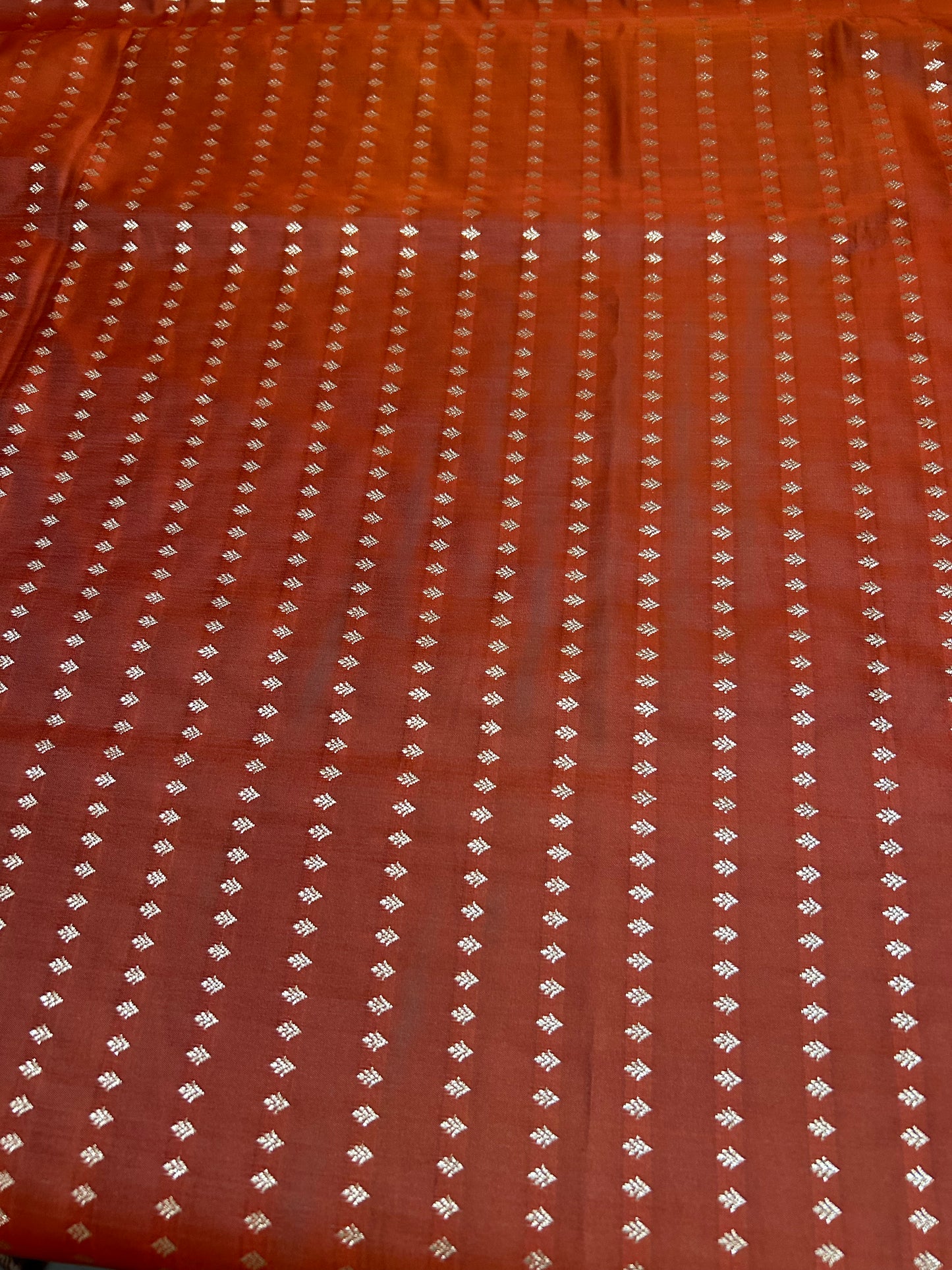 Designer Mashru silk saree with contrast border and blouse fabric