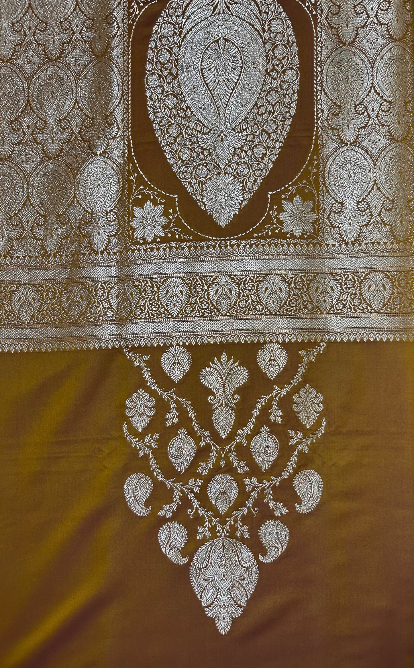 Designer Mashru silk saree with matching blouse fabric