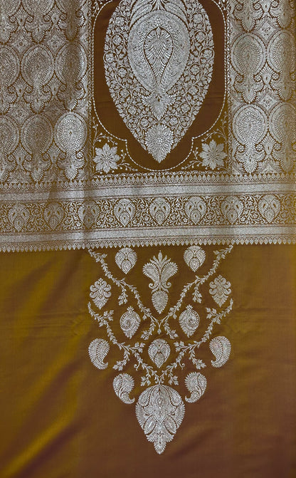 Designer Mashru silk saree with matching blouse fabric