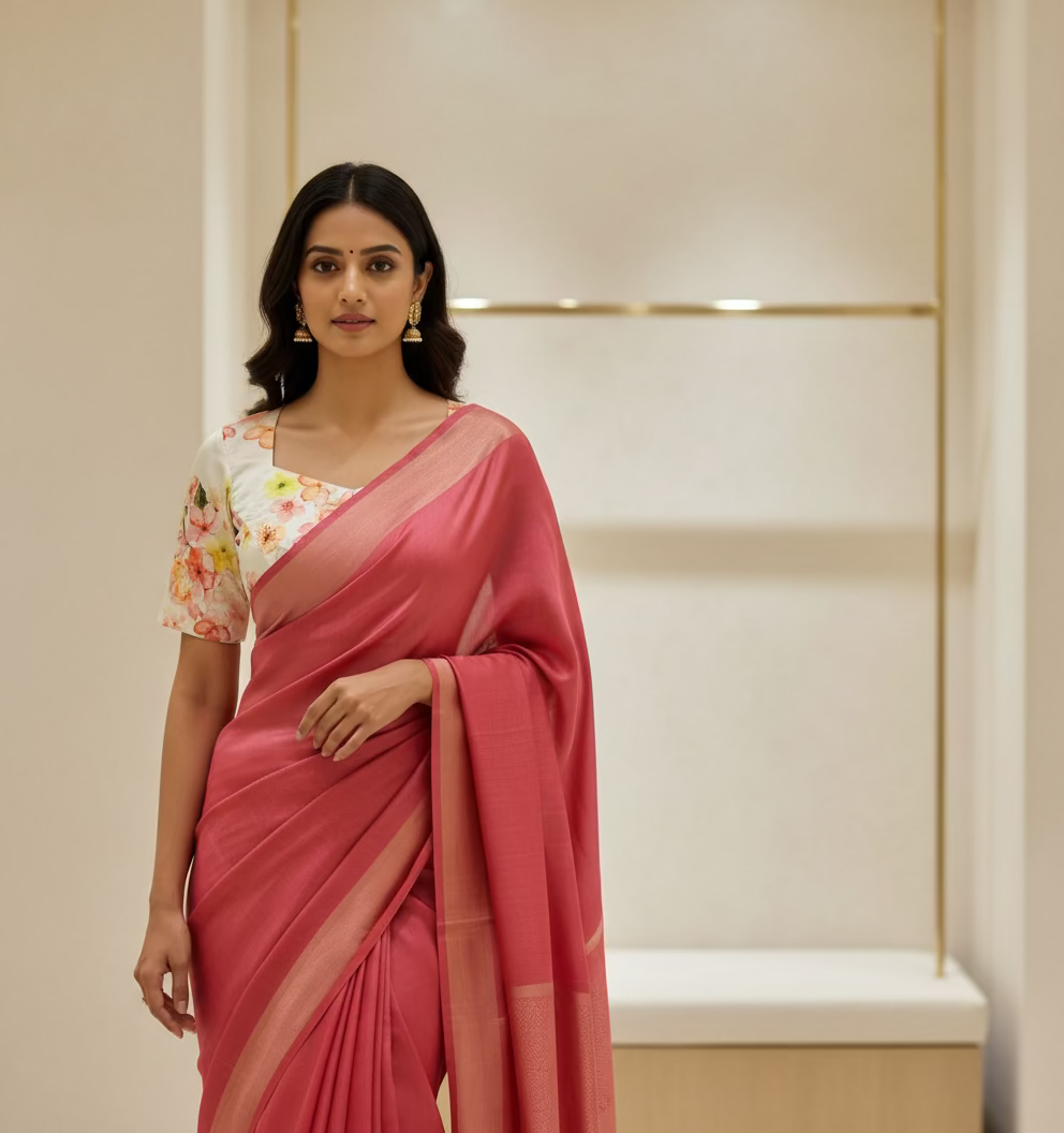 floral readymade blouse-Alankrutha