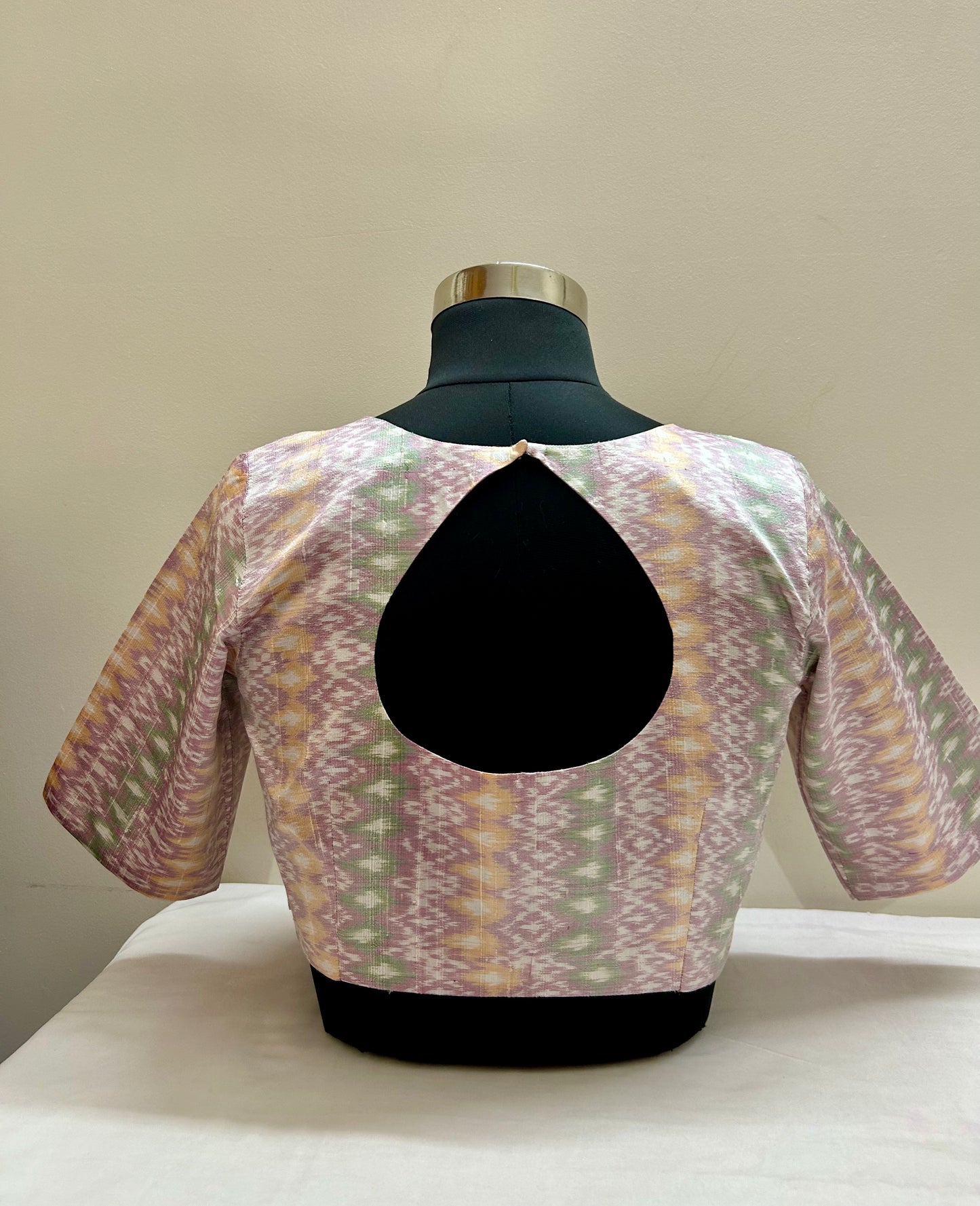 Lavendar Pochampally Rawsilk Blouse