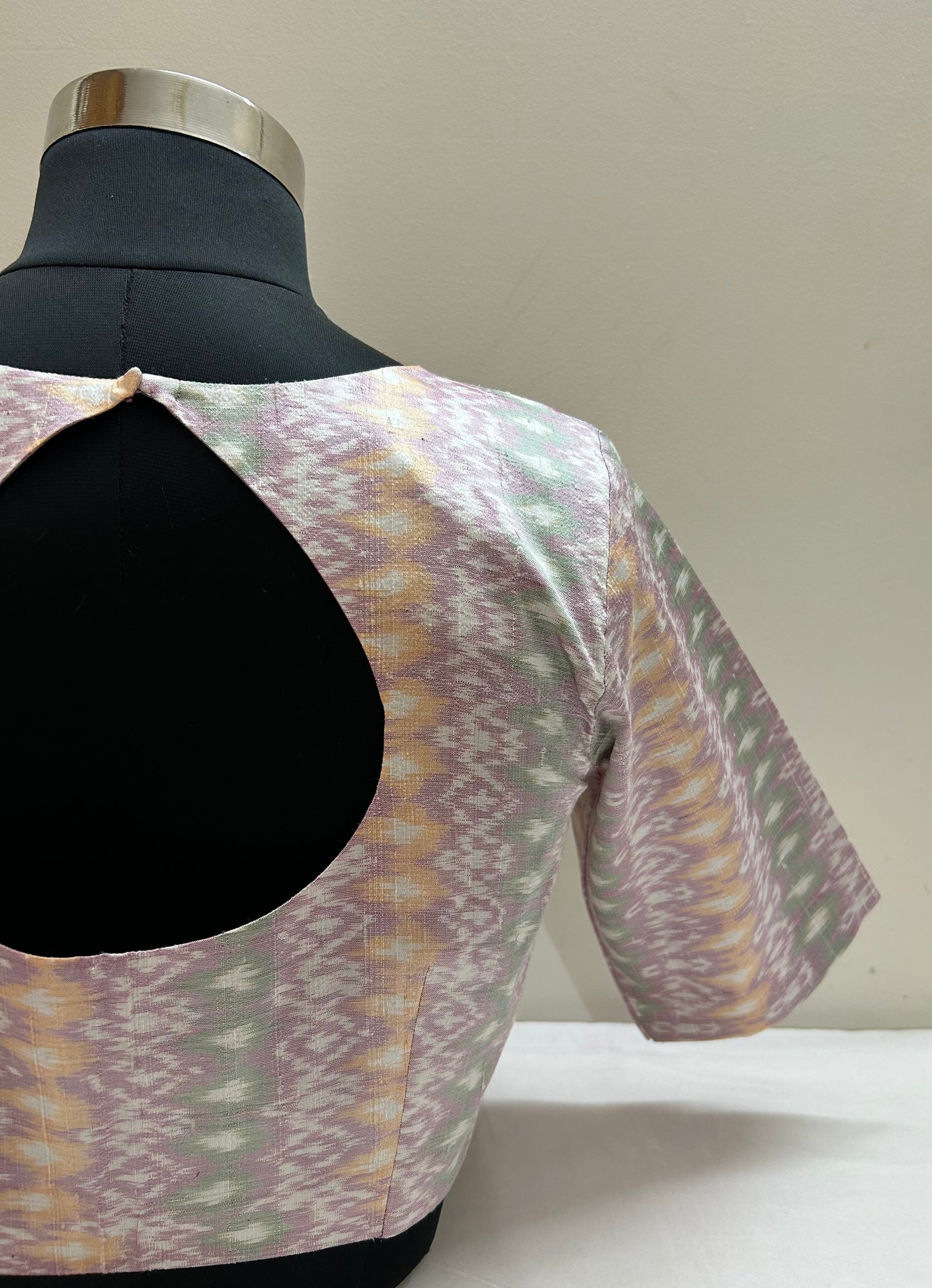 Lavendar Pochampally Rawsilk Blouse