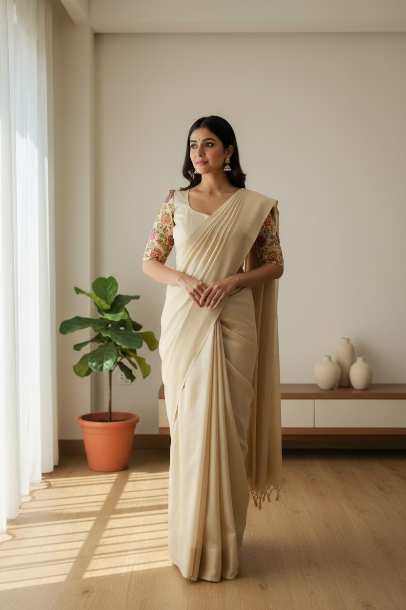 Light gold designer blouse